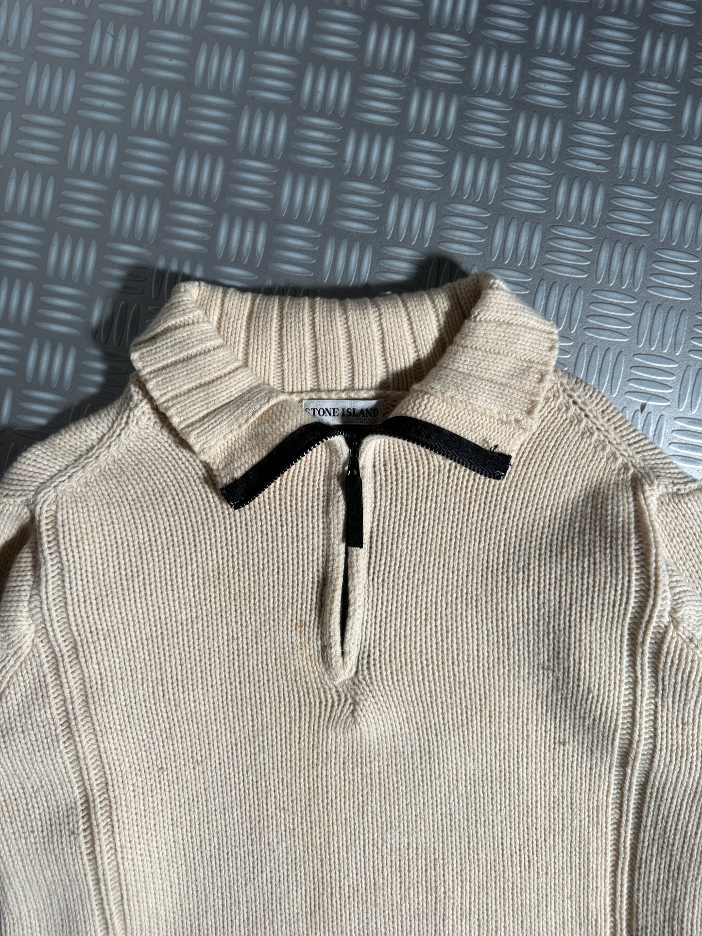 Early 2000's Stone Island Knitted 1/4 Zip Sweater