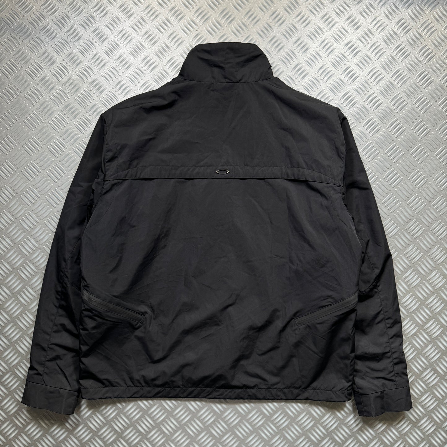 Early 2000's Oakley Software Jet Black Ventilated Jacket - Medium / Large