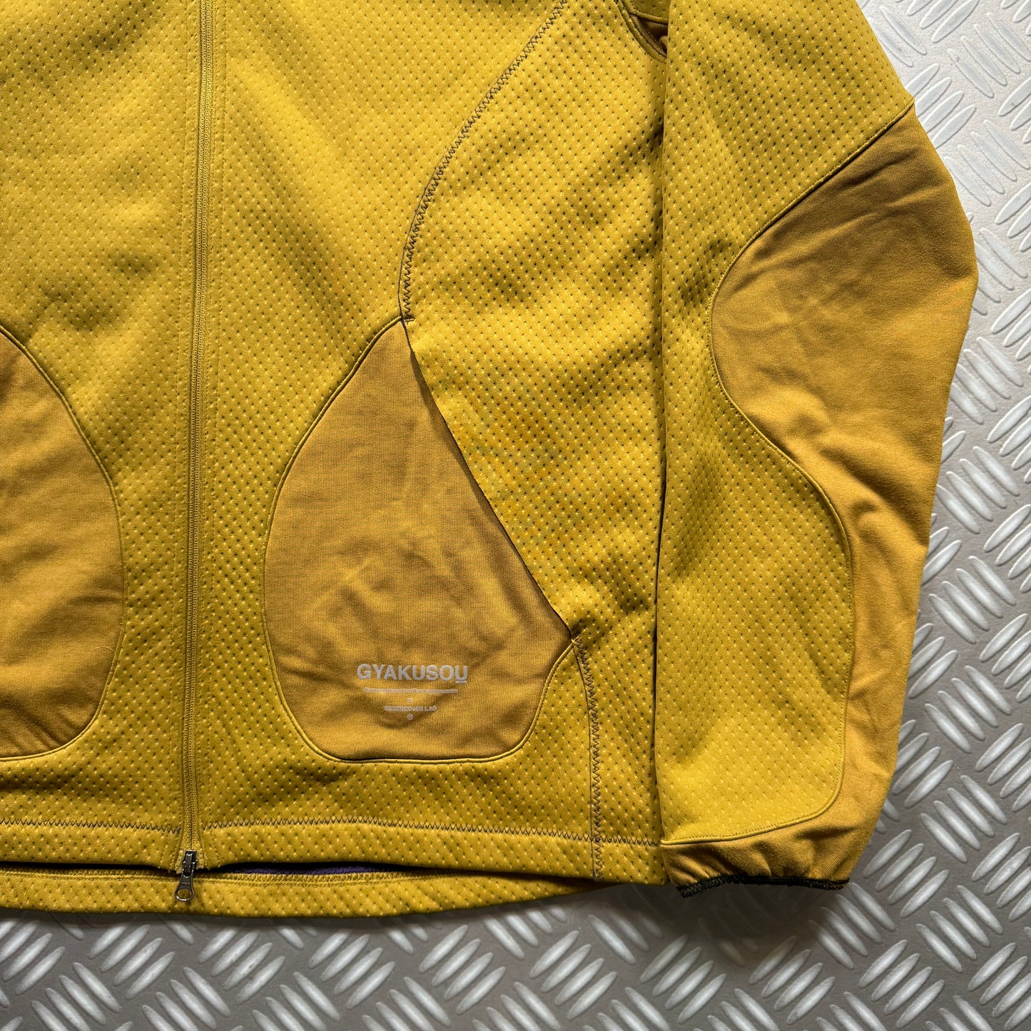 Nike x Undercover Gyakusou Yellow Mesh Hoodie - Small