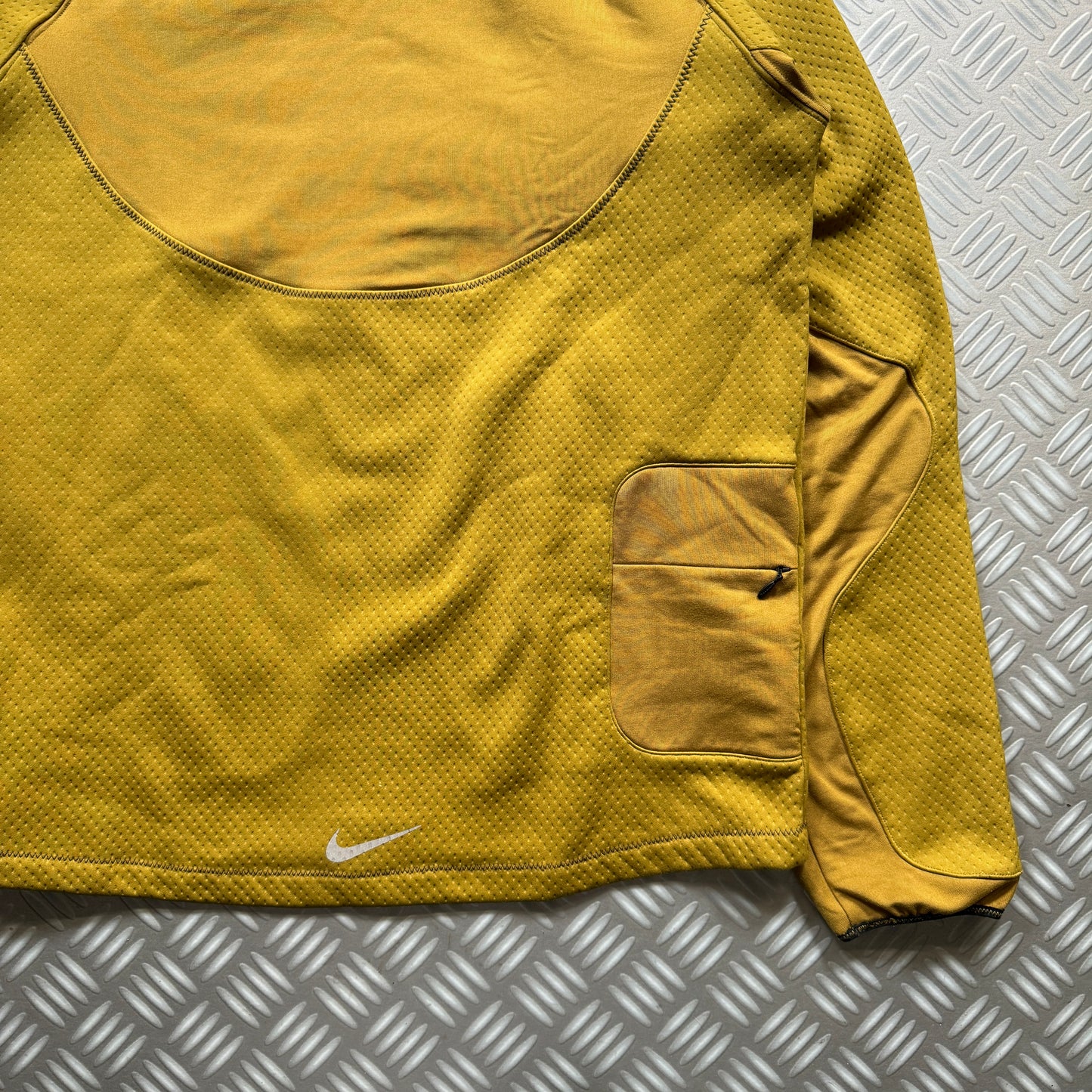 Nike x Undercover Gyakusou Yellow Mesh Hoodie - Small
