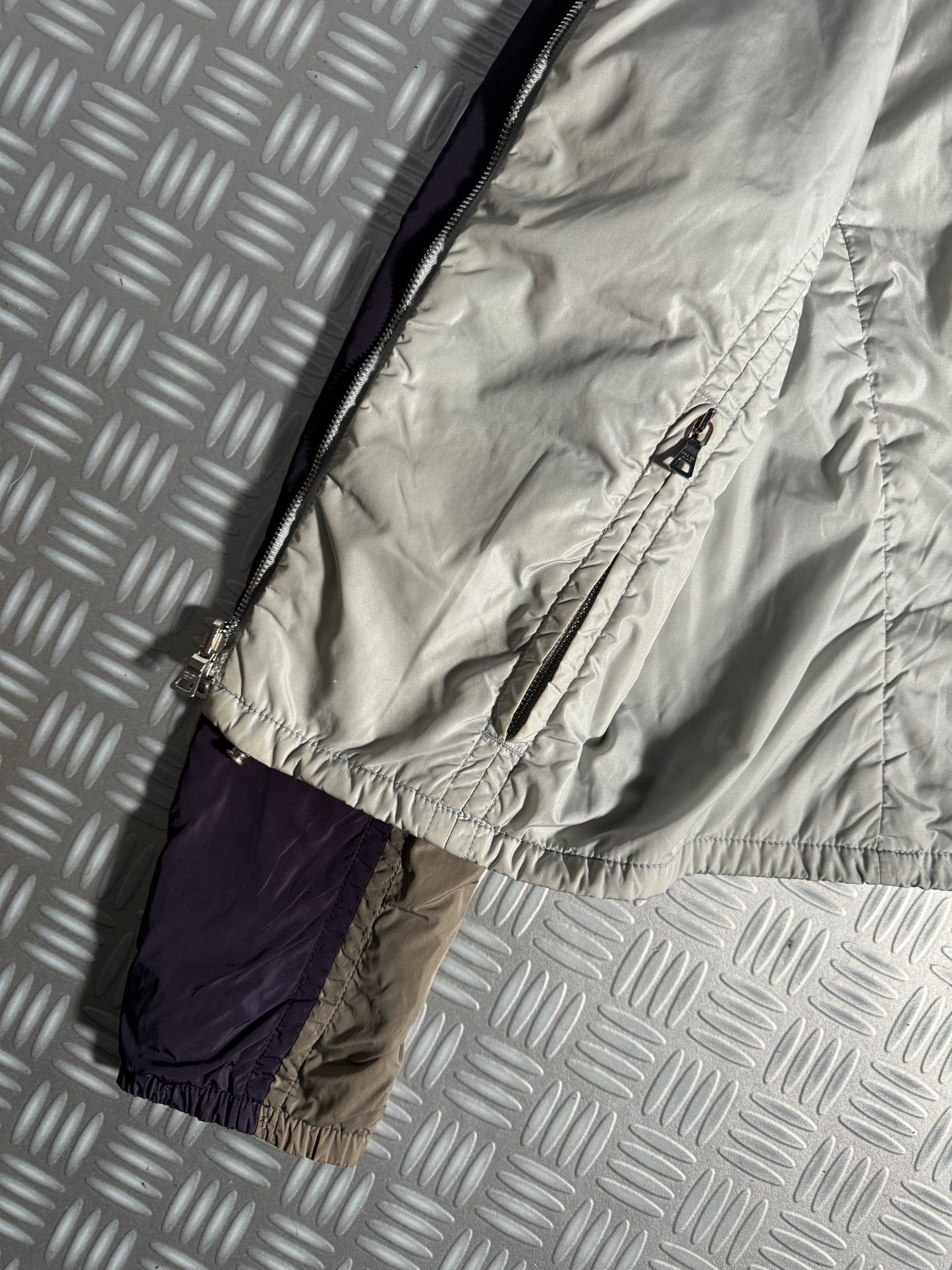 Early 2000's Prada Sport Split Panel Reversible Nylon Jacket
