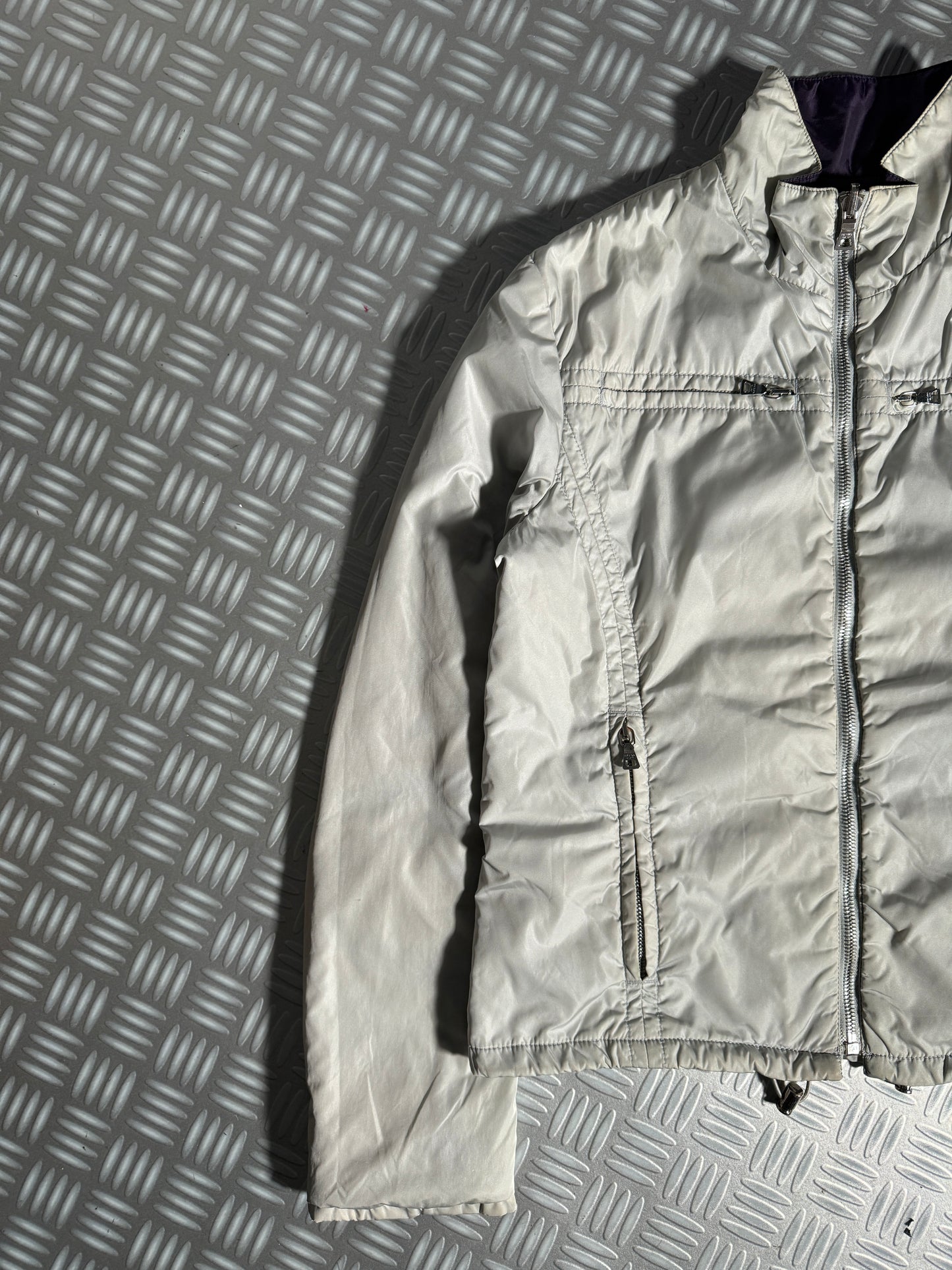 Early 2000's Prada Sport Split Panel Reversible Nylon Jacket