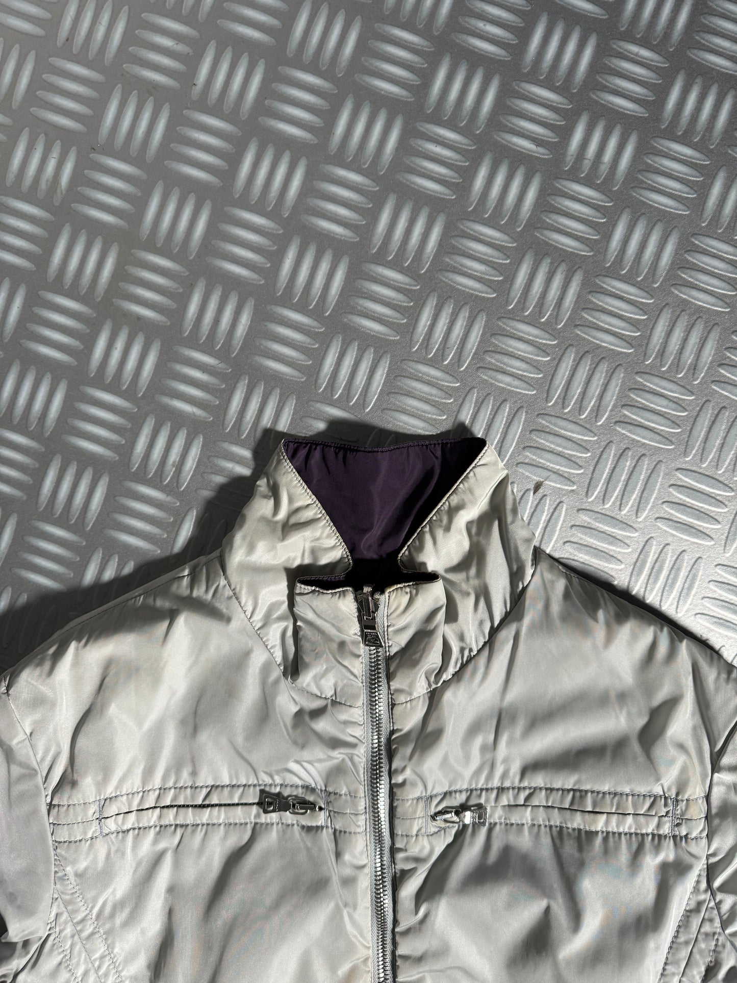 Early 2000's Prada Sport Split Panel Reversible Nylon Jacket