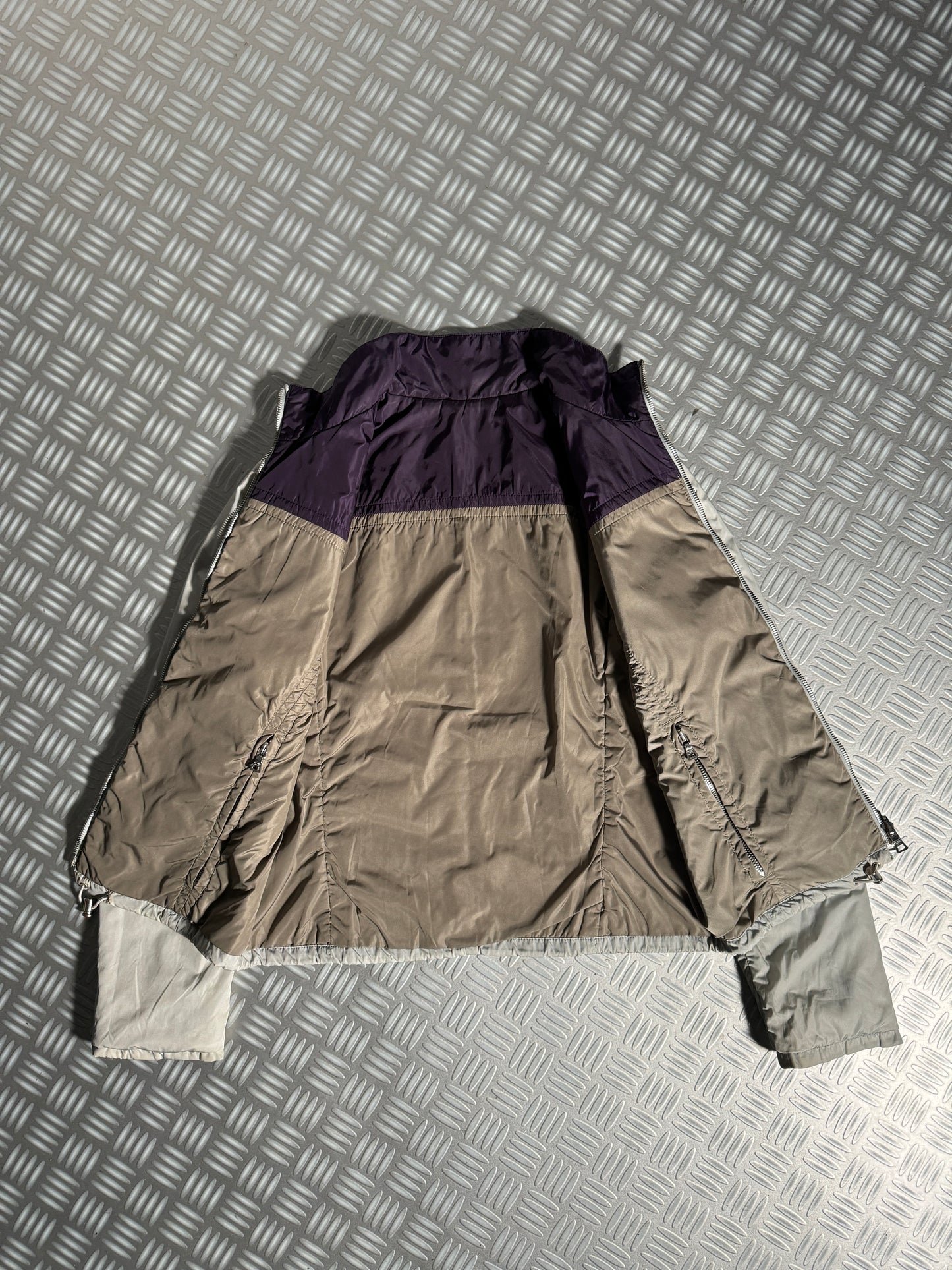 Early 2000's Prada Sport Split Panel Reversible Nylon Jacket