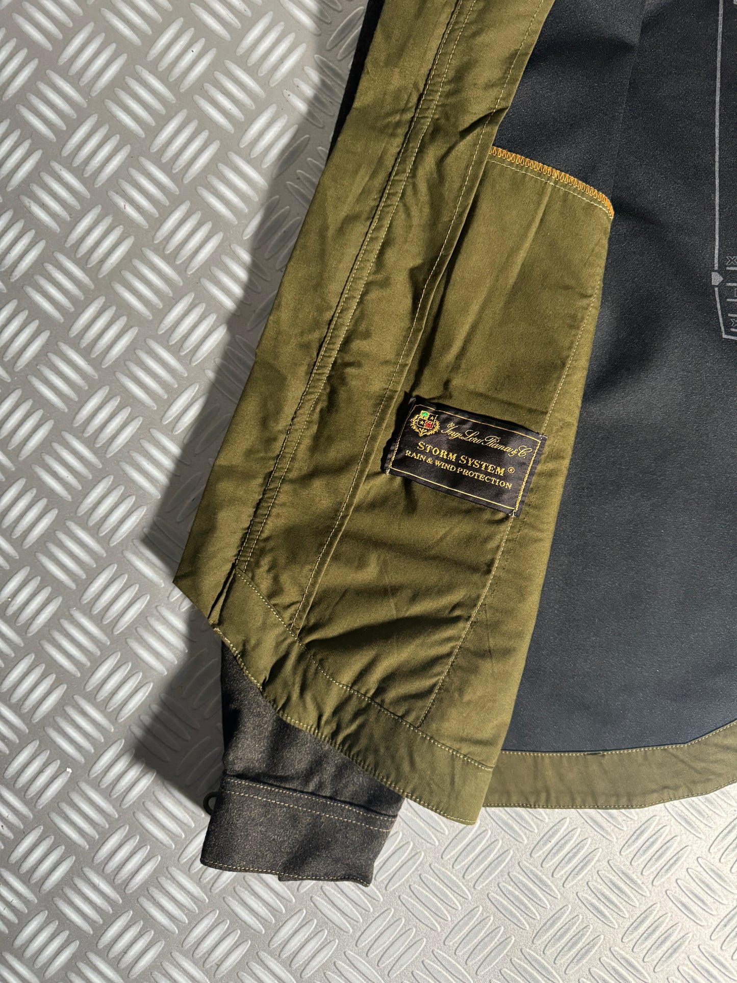 1999 Maharishi Loro Piana Storm System Wool 3M Reflective Curved Hem Jacket