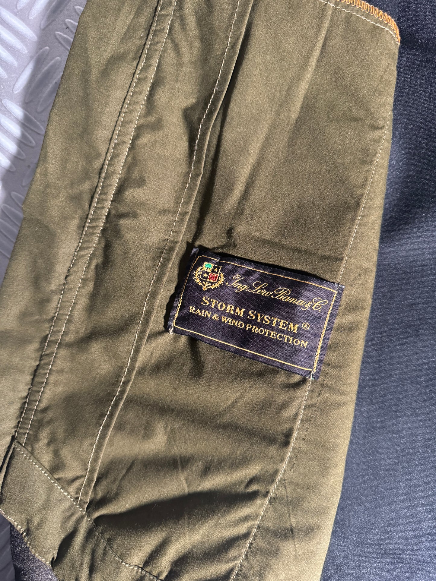 1999 Maharishi Loro Piana Storm System Wool 3M Reflective Curved Hem Jacket