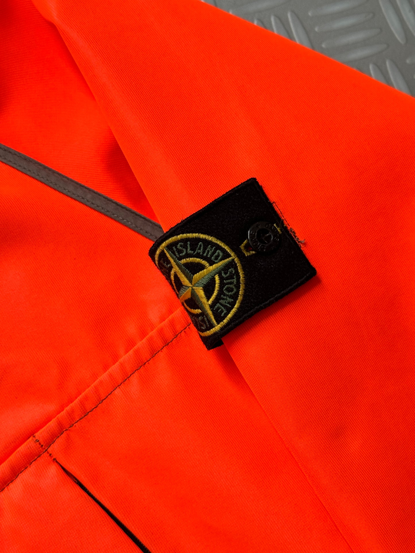 AW05' Stone Island Fluorescent Orange Reversible Jacket - Medium / Large