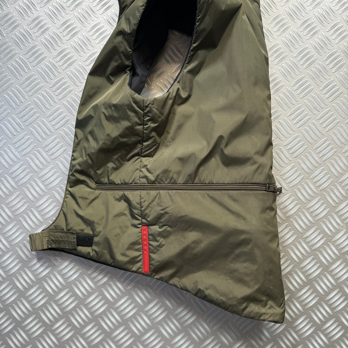 FW99' Prada Sport Packable Hooded Pullover Vest - Small / Medium