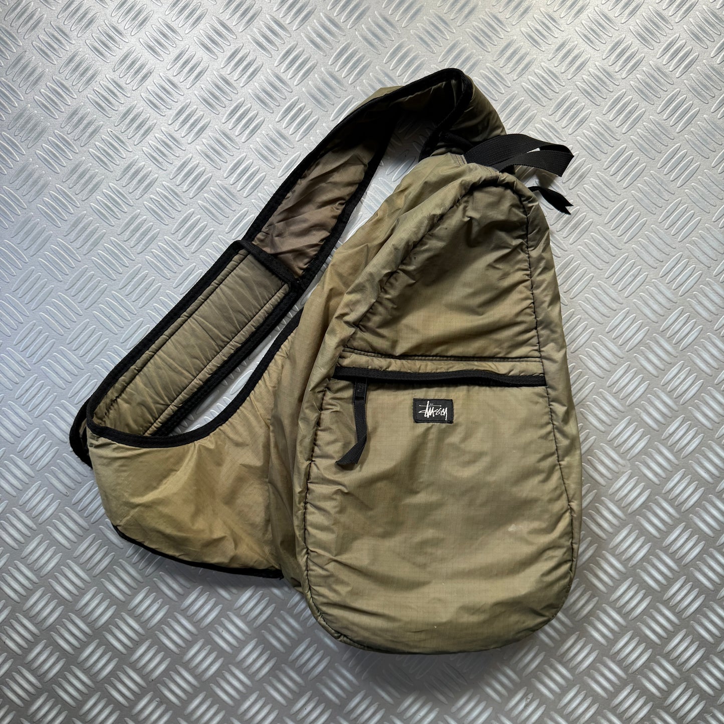 Late 1990's Stüssy Khaki Cross Body Bag