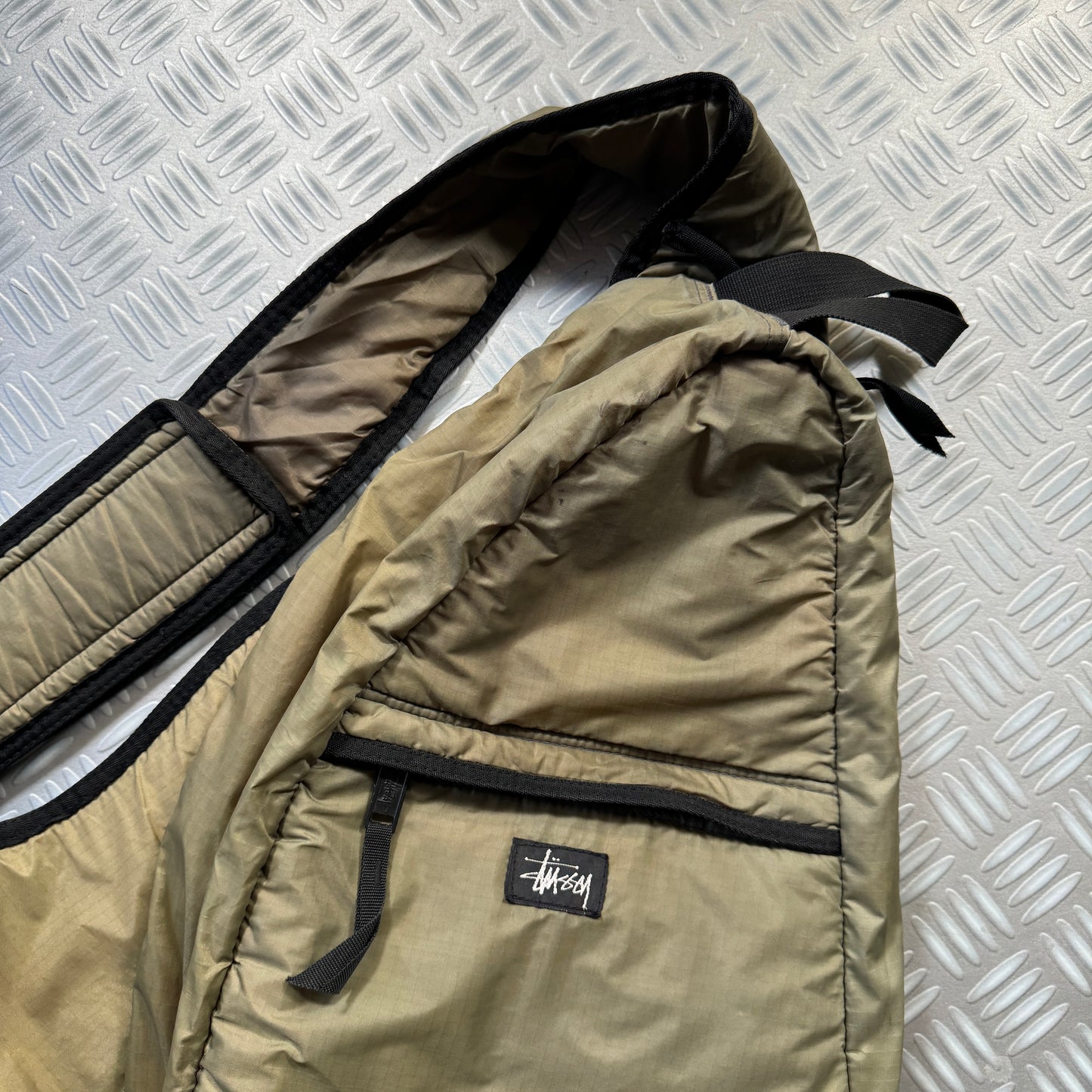 Late 1990's Stüssy Khaki Cross Body Bag