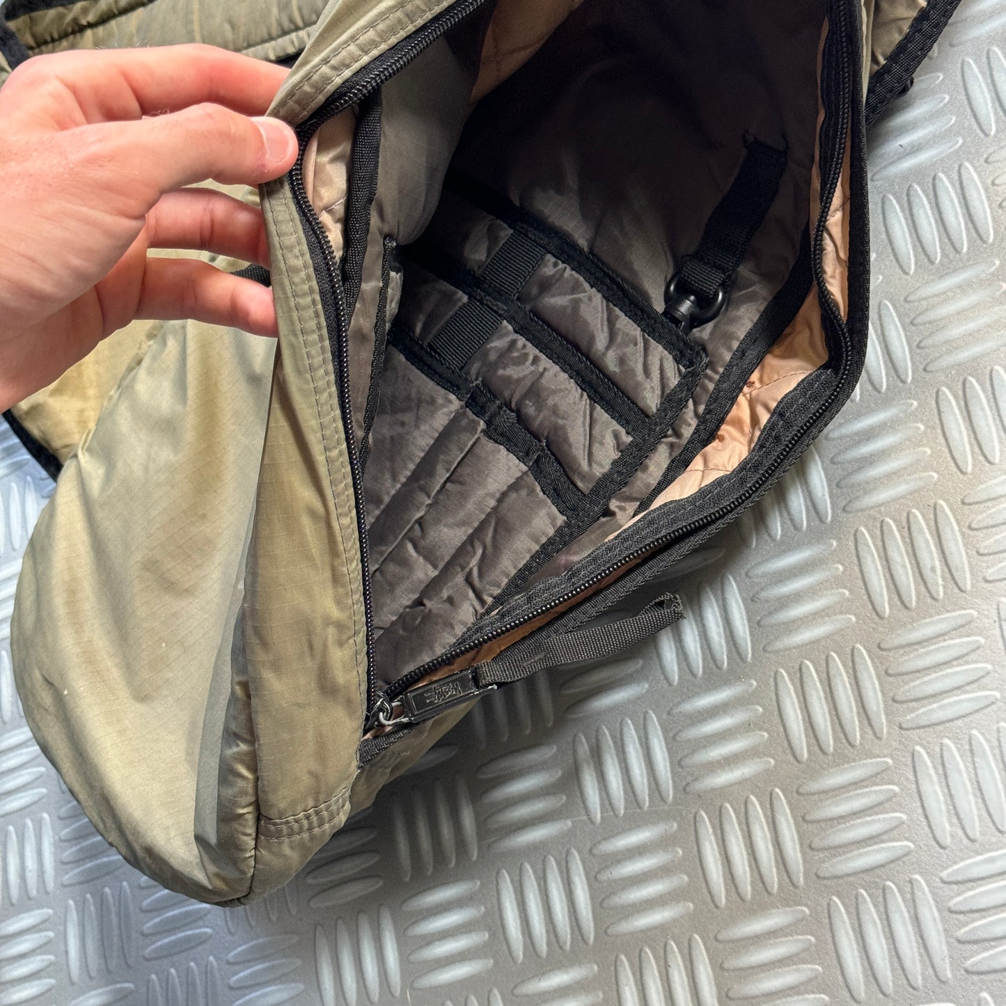 Late 1990's Stüssy Khaki Cross Body Bag