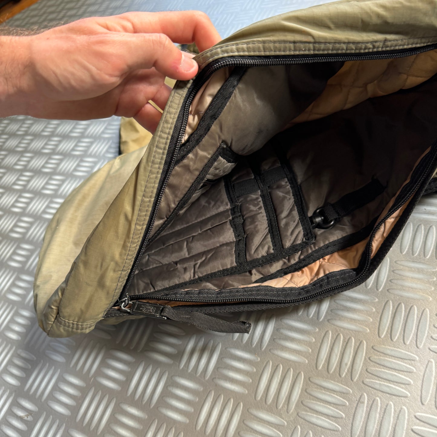 Late 1990's Stüssy Khaki Cross Body Bag