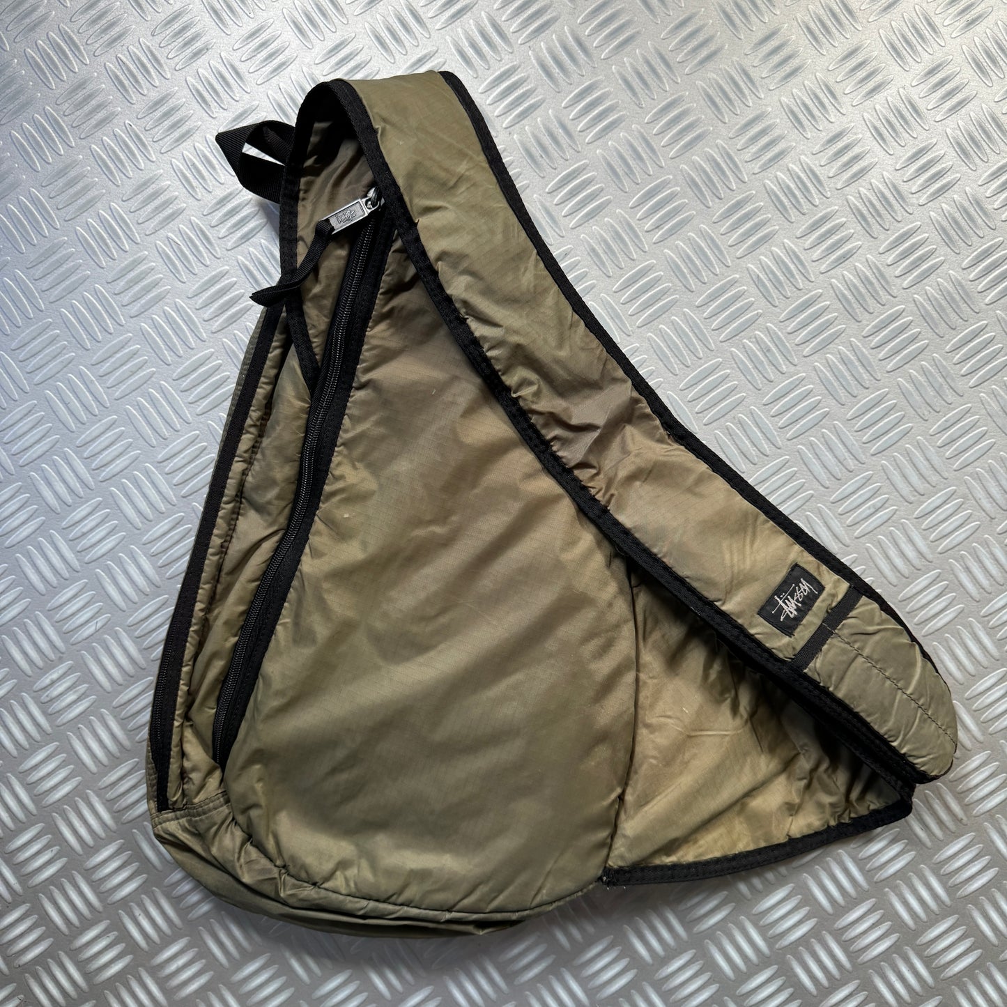 Late 1990's Stüssy Khaki Cross Body Bag