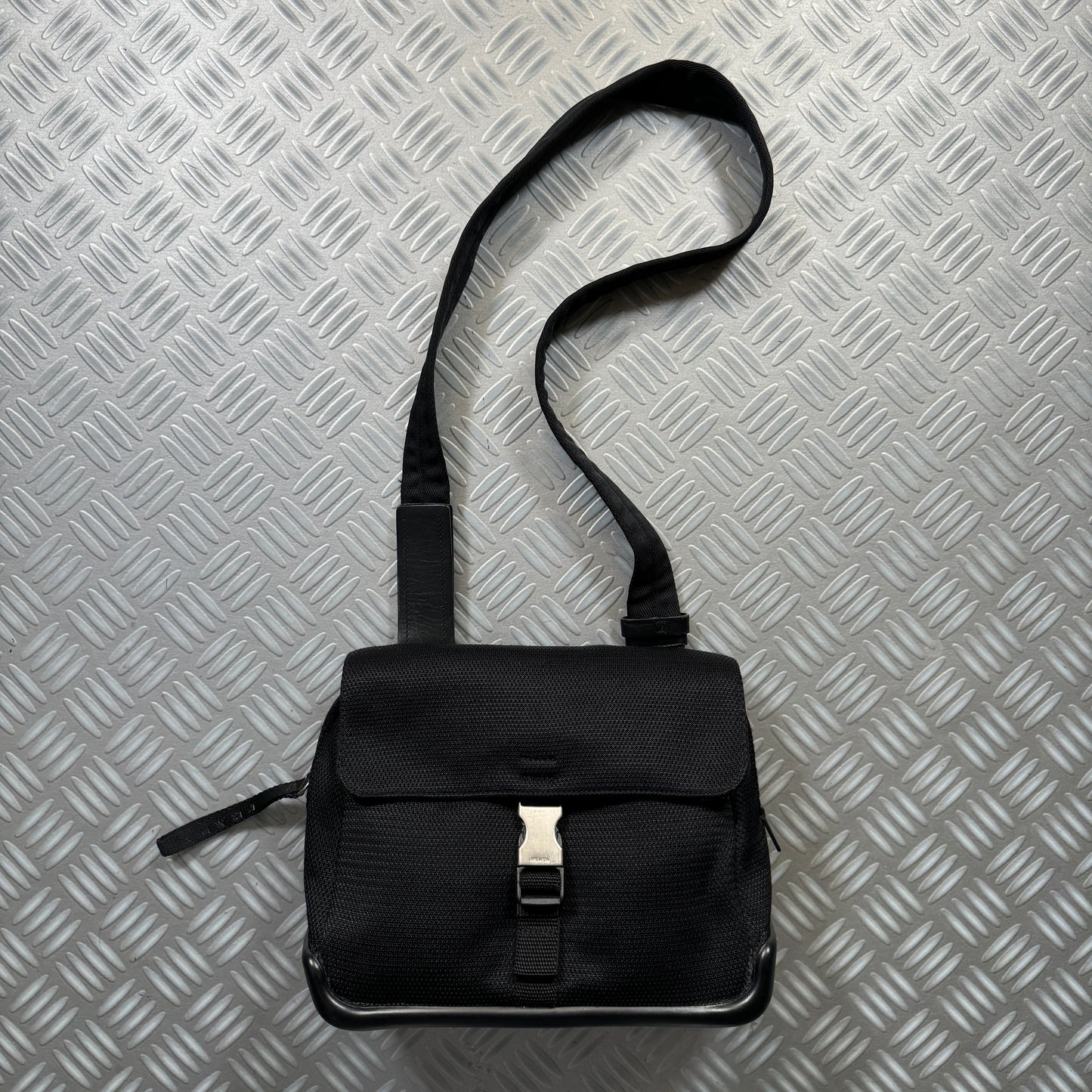 SS99' Prada Sport Jet Black Side Bag