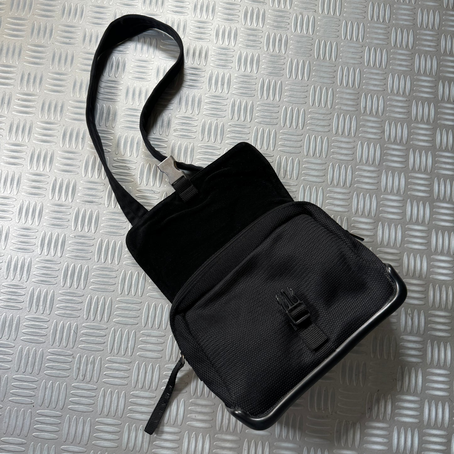 SS99' Prada Sport Jet Black Side Bag