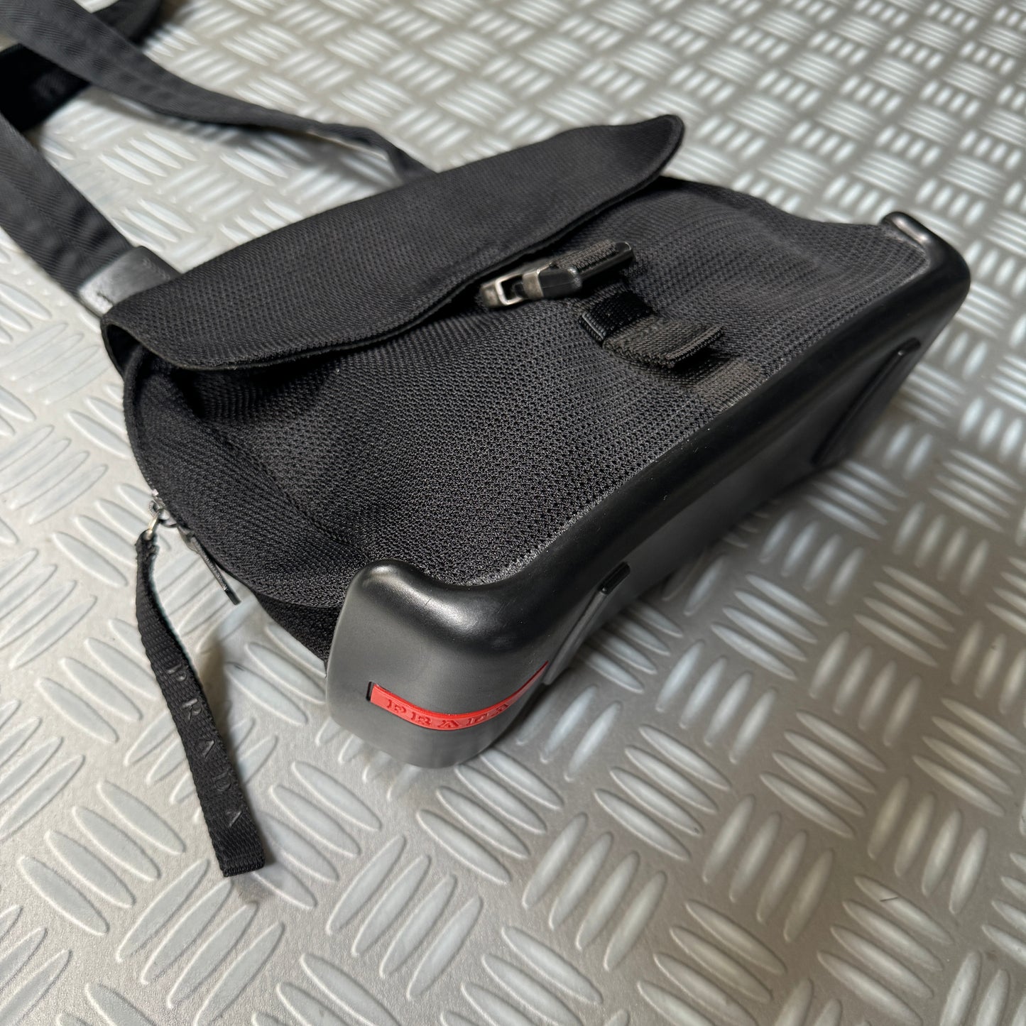 SS99' Prada Sport Jet Black Side Bag