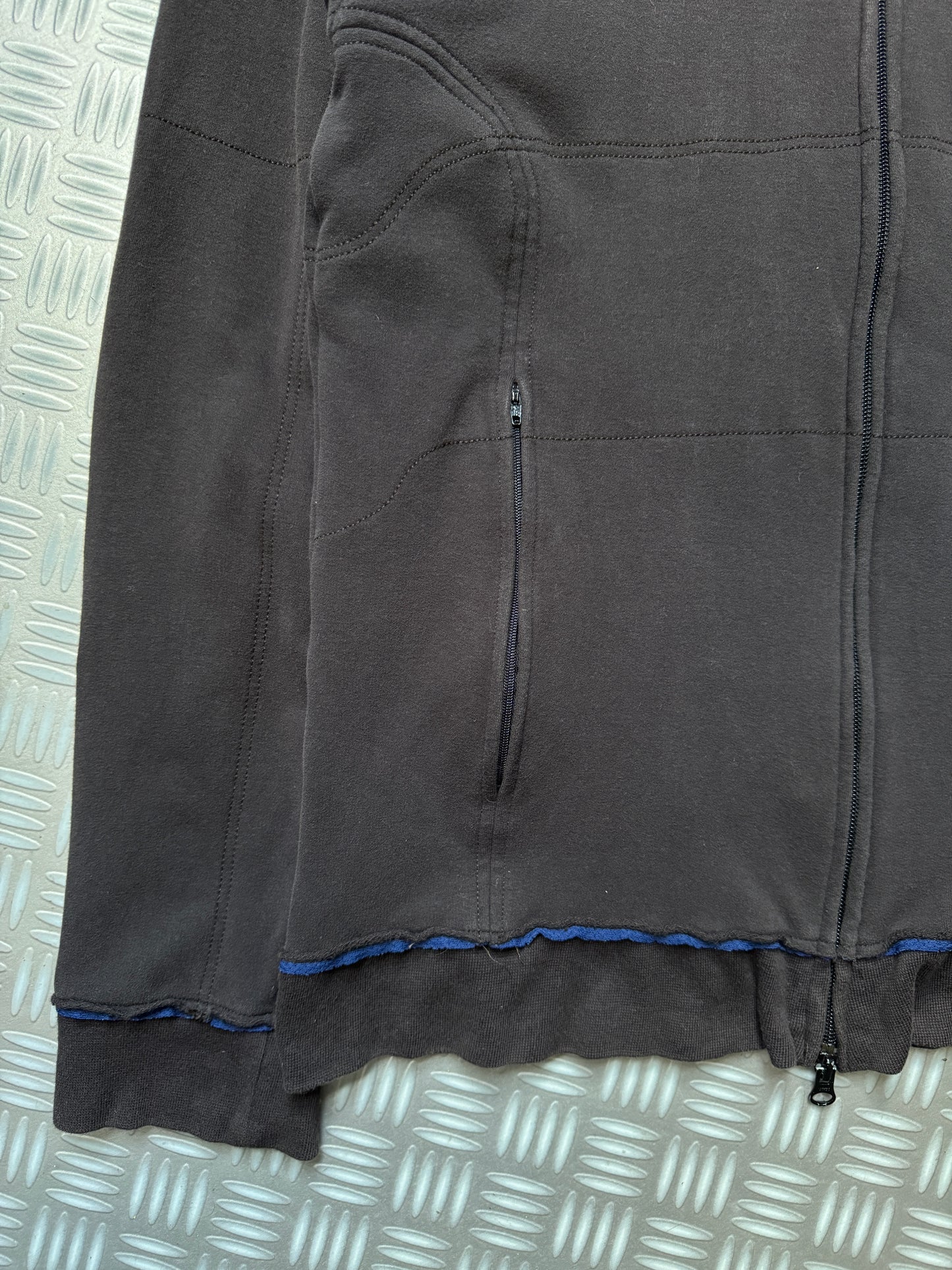 Early 2000's Comme Des Garcons SHIRT Mesh Raw Edge Track Jacket