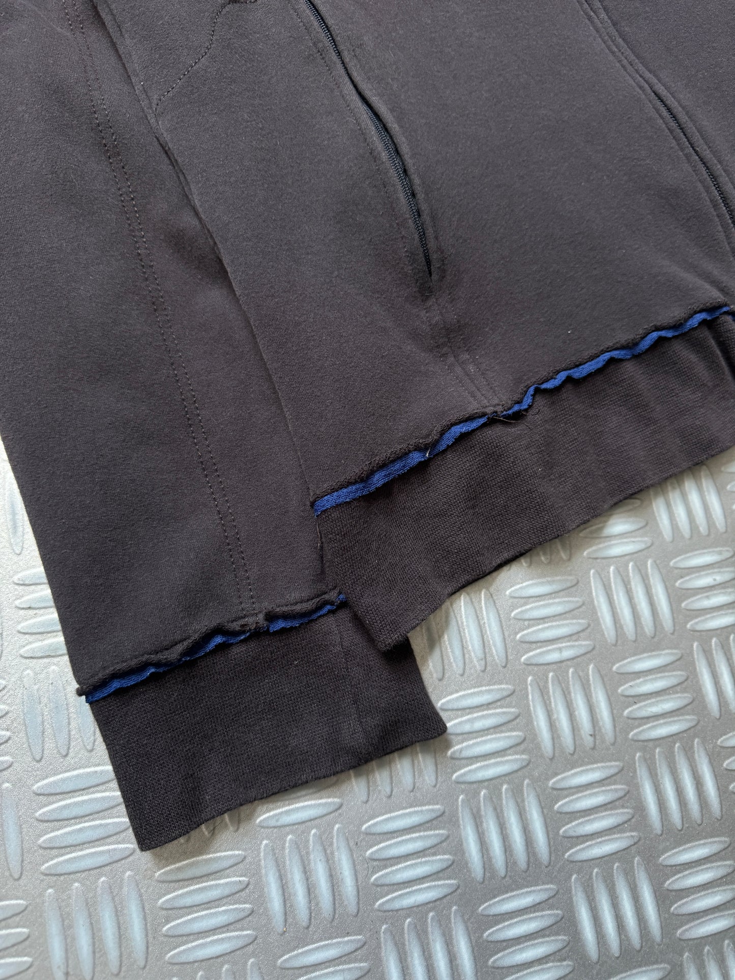 Early 2000's Comme Des Garcons SHIRT Mesh Raw Edge Track Jacket