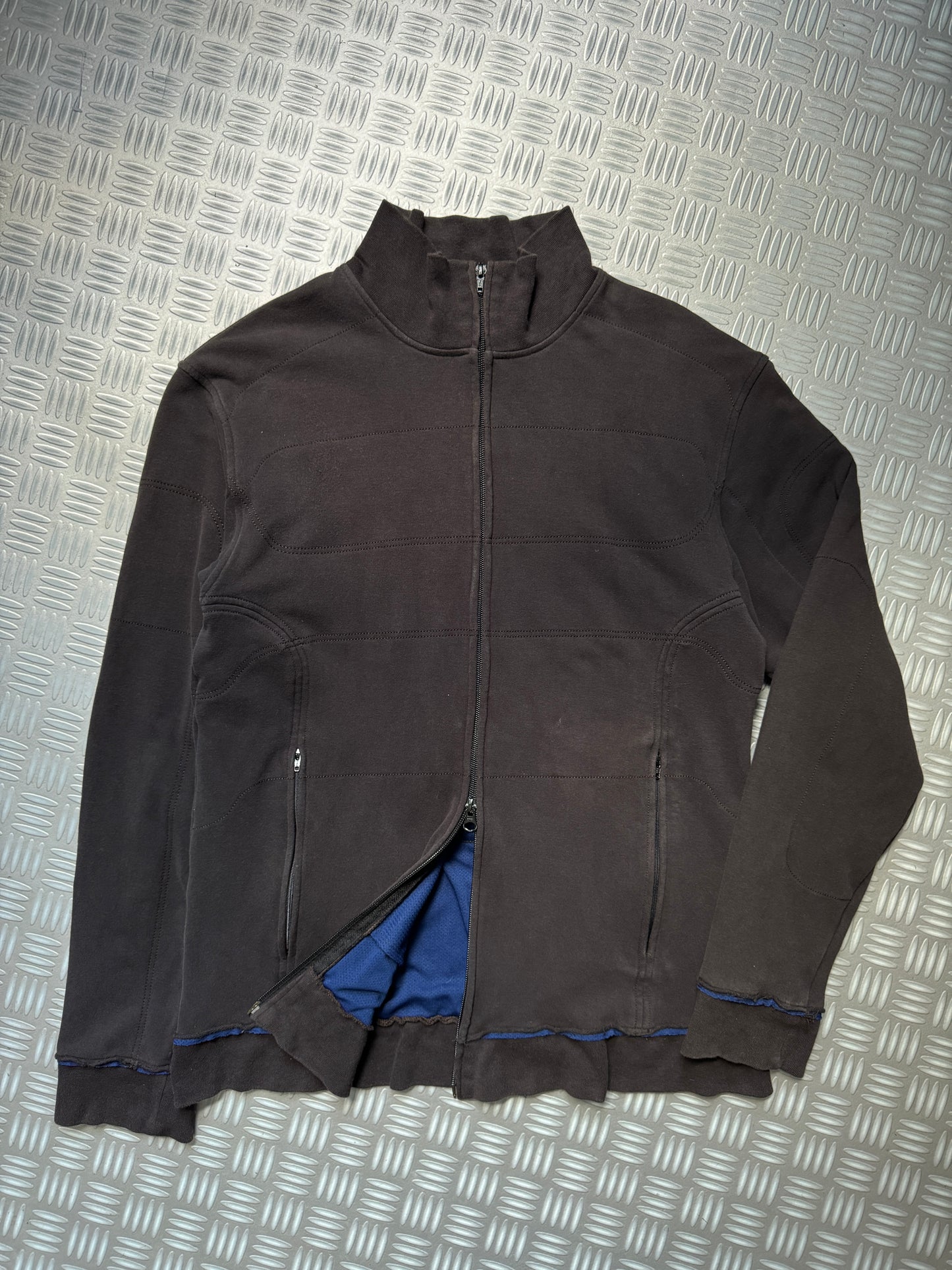 Early 2000's Comme Des Garcons SHIRT Mesh Raw Edge Track Jacket