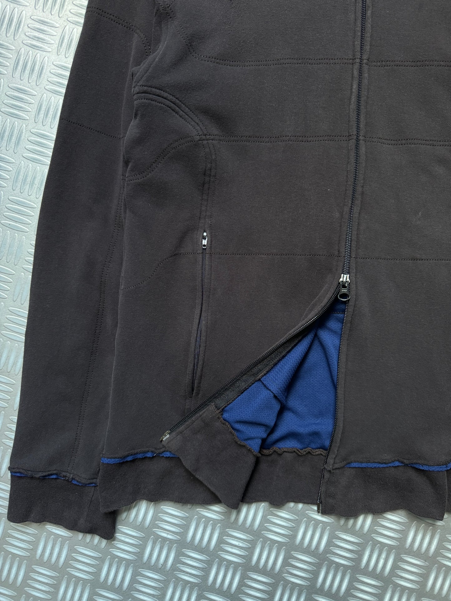 Early 2000's Comme Des Garcons SHIRT Mesh Raw Edge Track Jacket