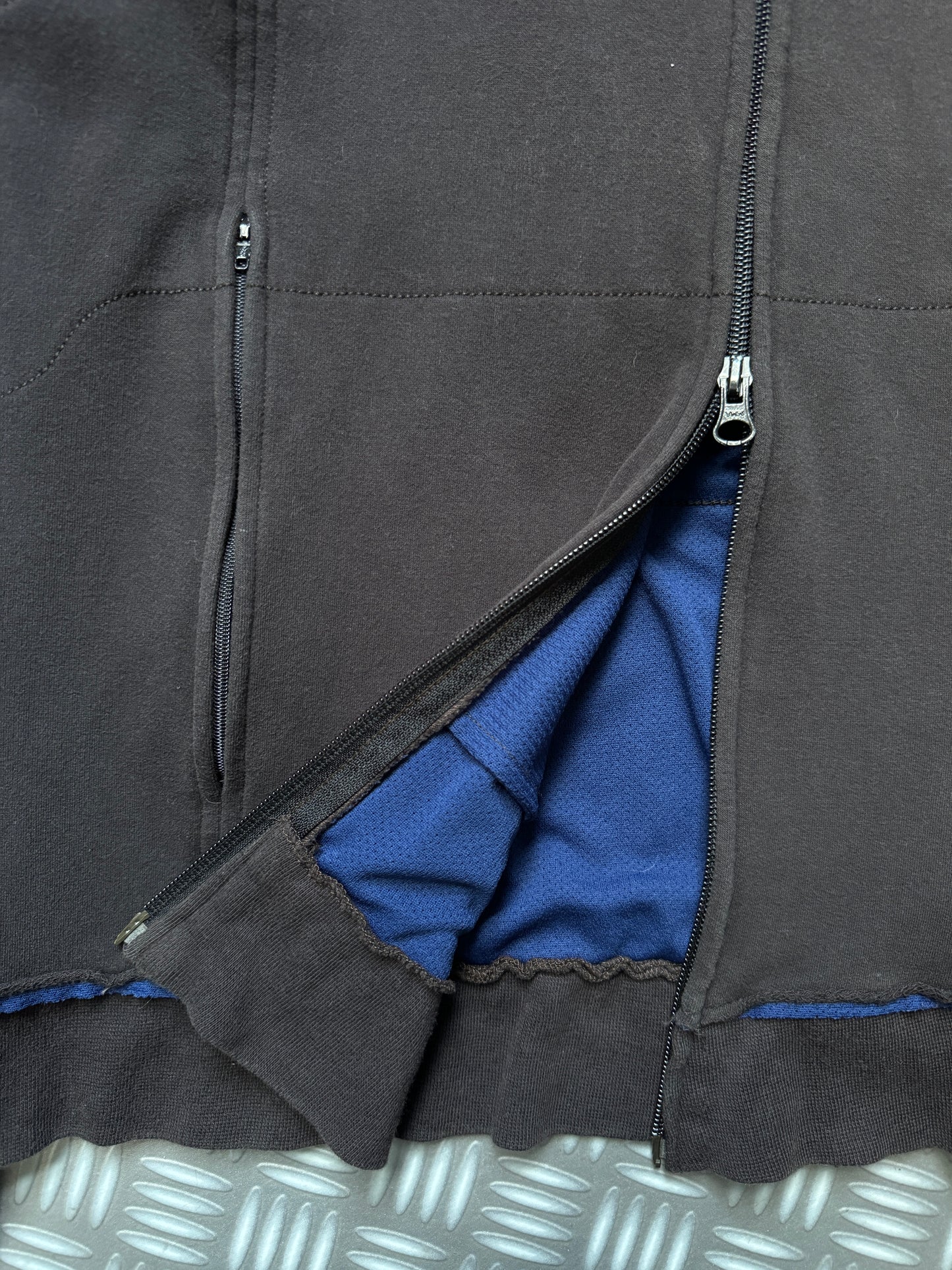Early 2000's Comme Des Garcons SHIRT Mesh Raw Edge Track Jacket