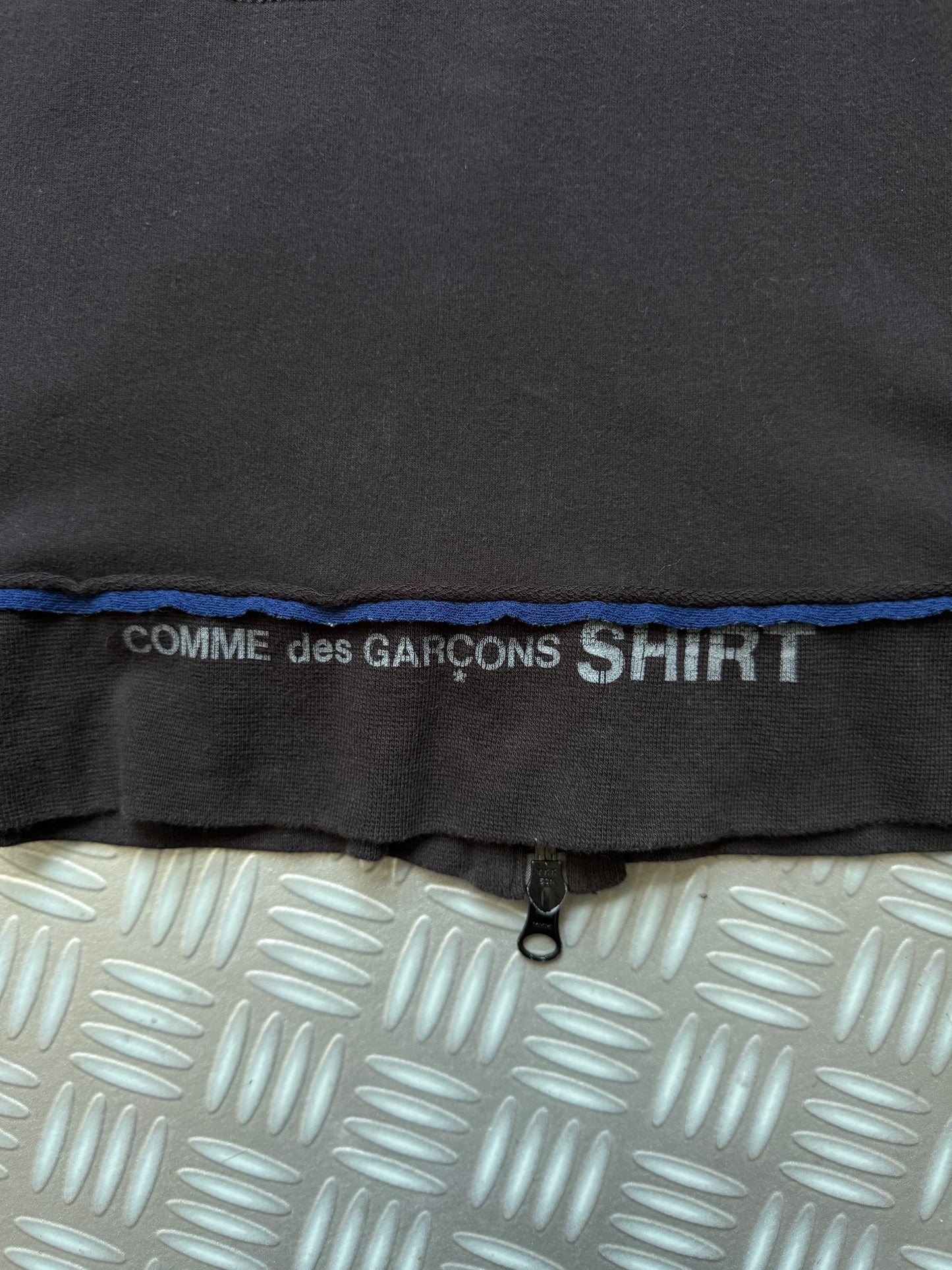 Early 2000's Comme Des Garcons SHIRT Mesh Raw Edge Track Jacket