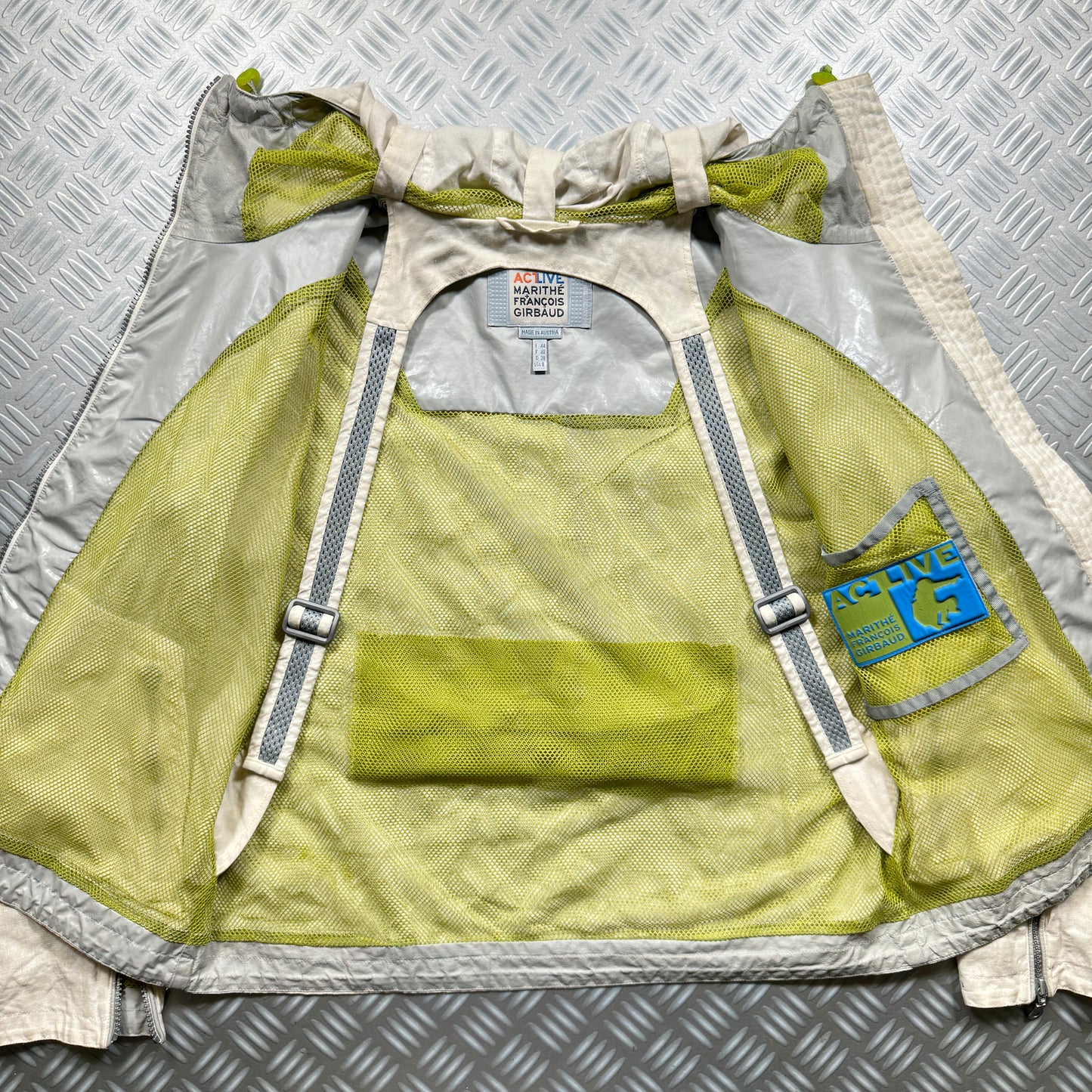 Early 2000's Marithe + Francois Girbaud Act Live Technical Back Pack Strap Jacket
