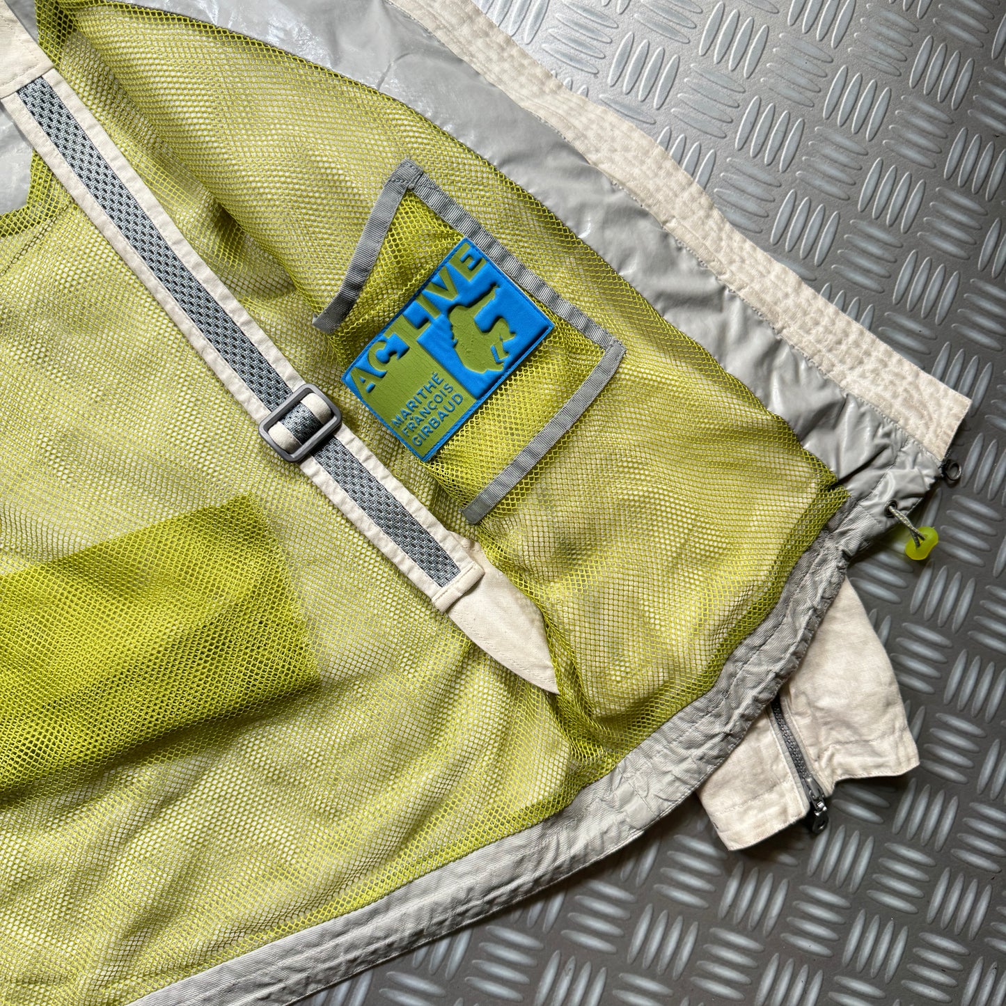 Early 2000's Marithe + Francois Girbaud Act Live Technical Back Pack Strap Jacket