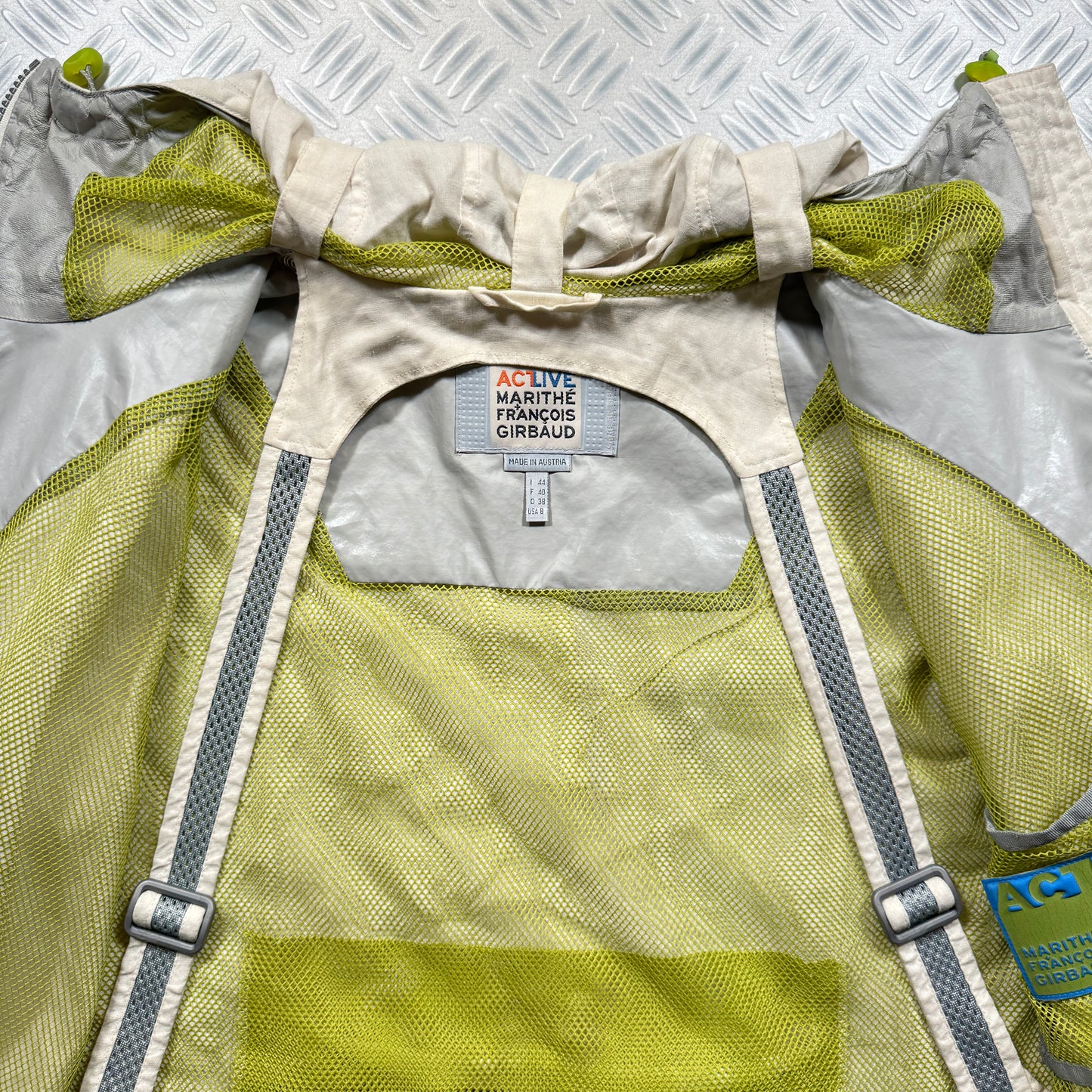 Early 2000's Marithe + Francois Girbaud Act Live Technical Back Pack Strap Jacket