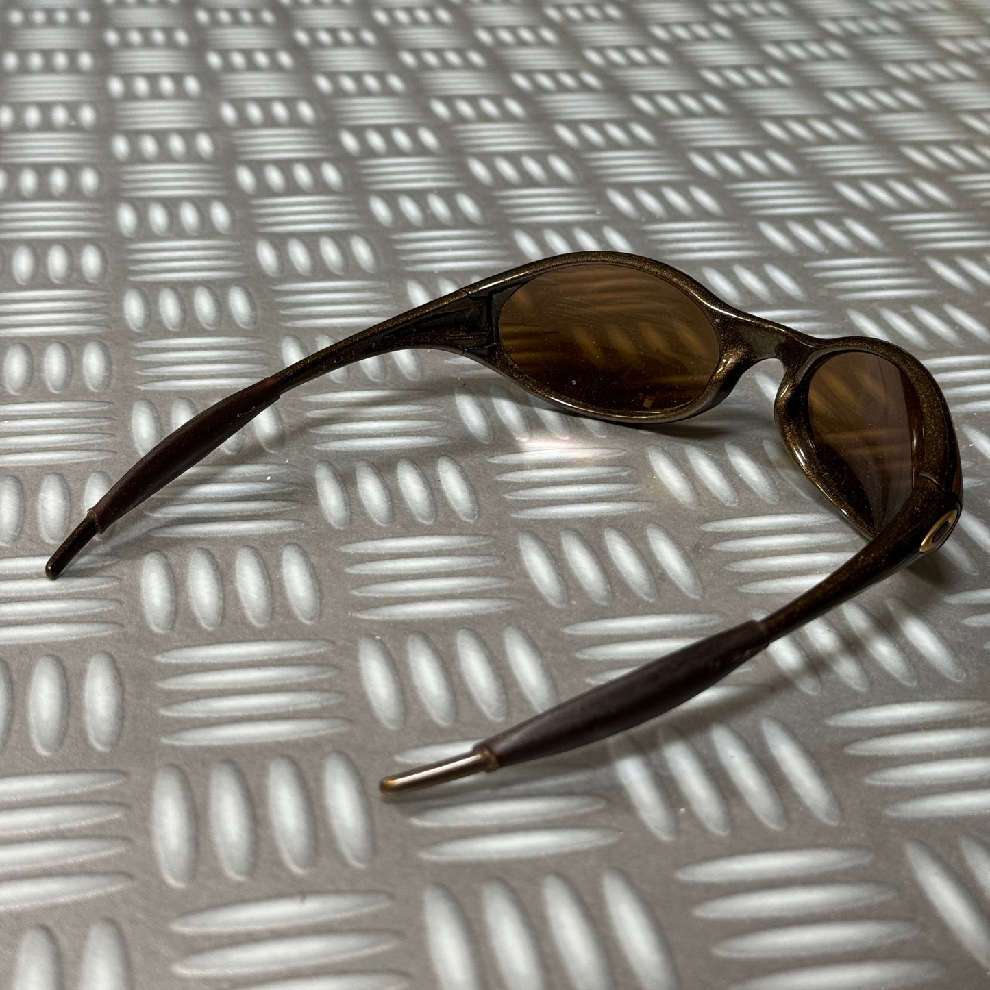 1990's Oakley Eye Jacket Bronze/Gold Sunglasses