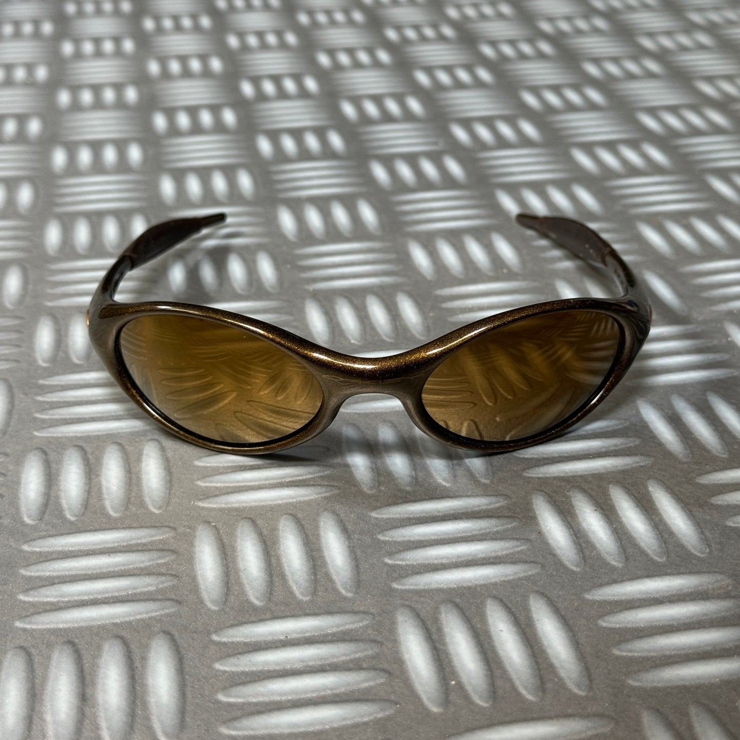 1990's Oakley Eye Jacket Bronze/Gold Sunglasses