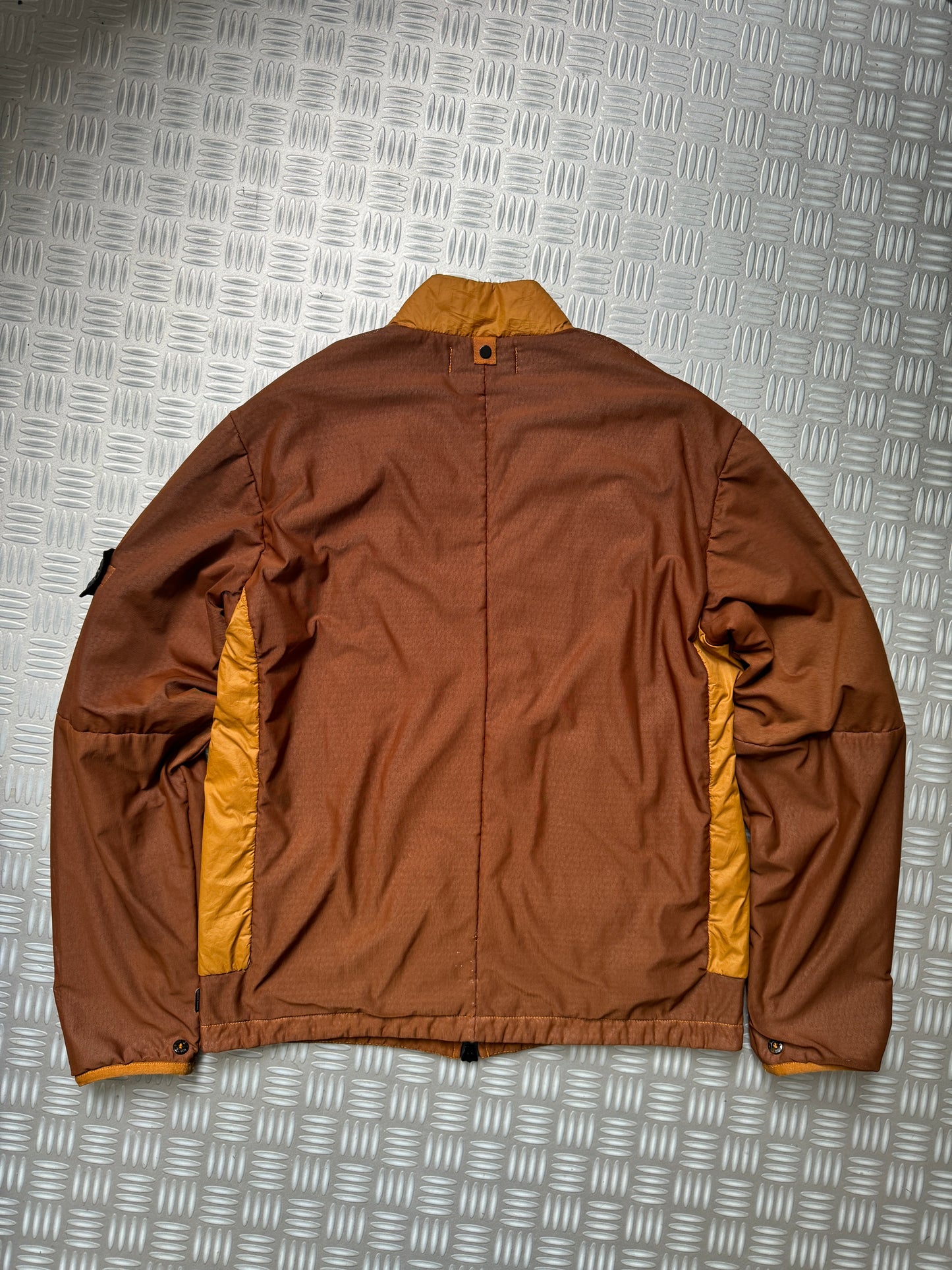 Stone Island Shadow Project Burnt Orange Outer Honeycomb Mesh Layer Panelled Jacket