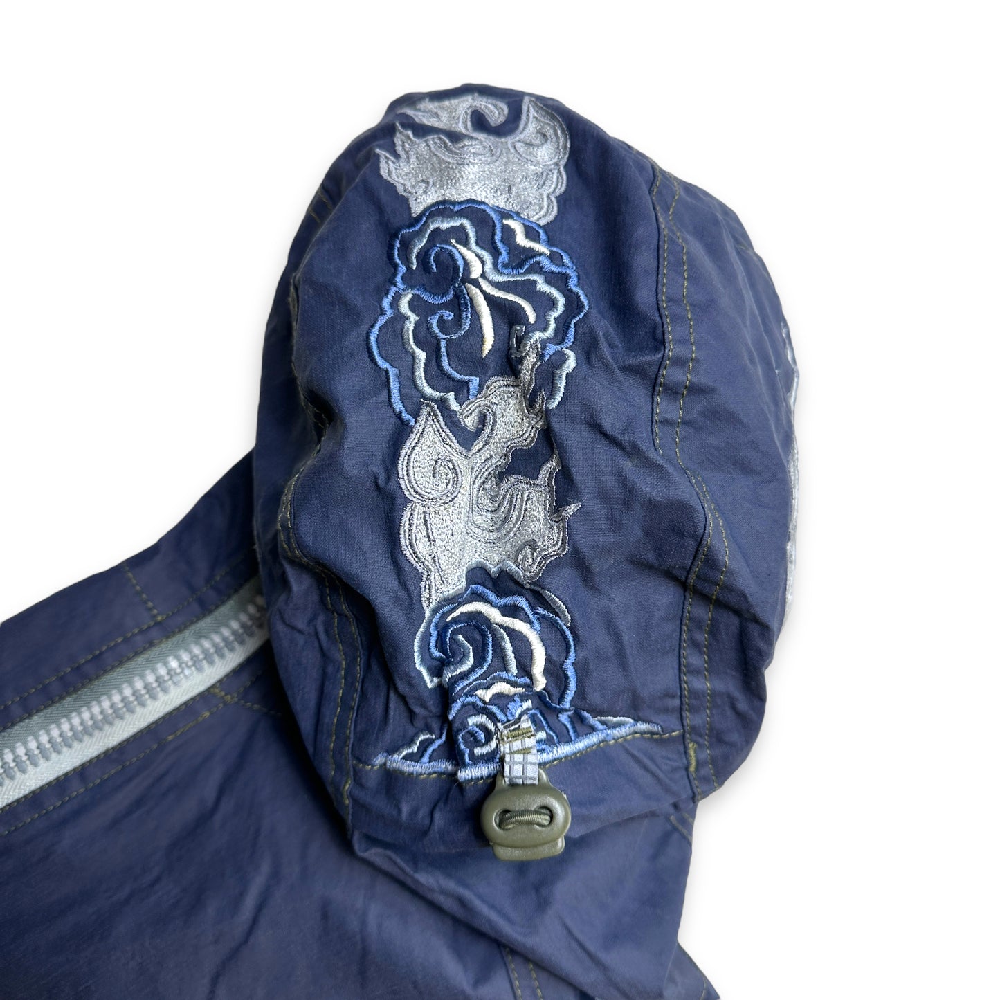 Maharishi Mountain & Cloud Pull en coton ciré brodé - Très grand