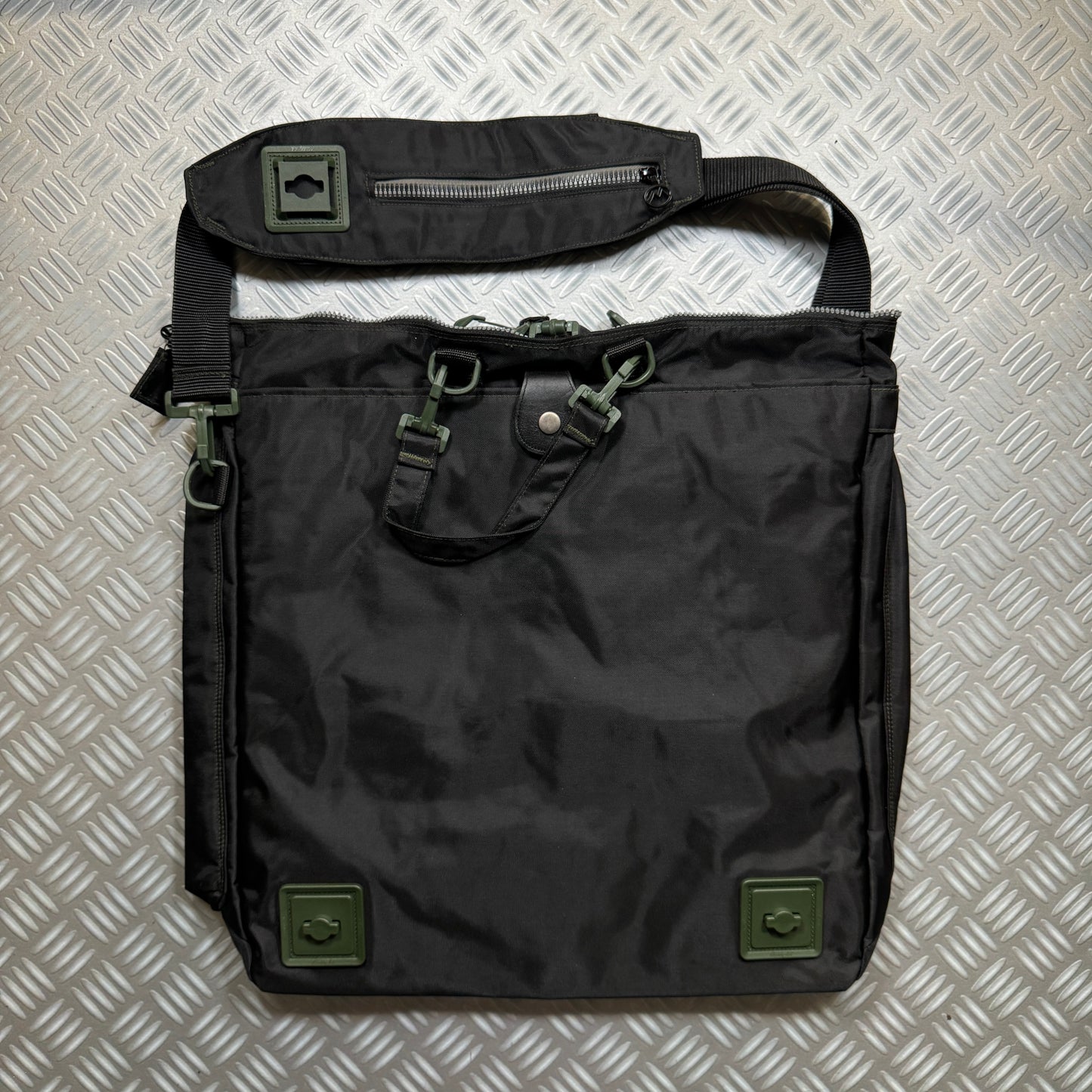 Maharishi 'Helmet' Multi-Pocket Utility Tote Bag