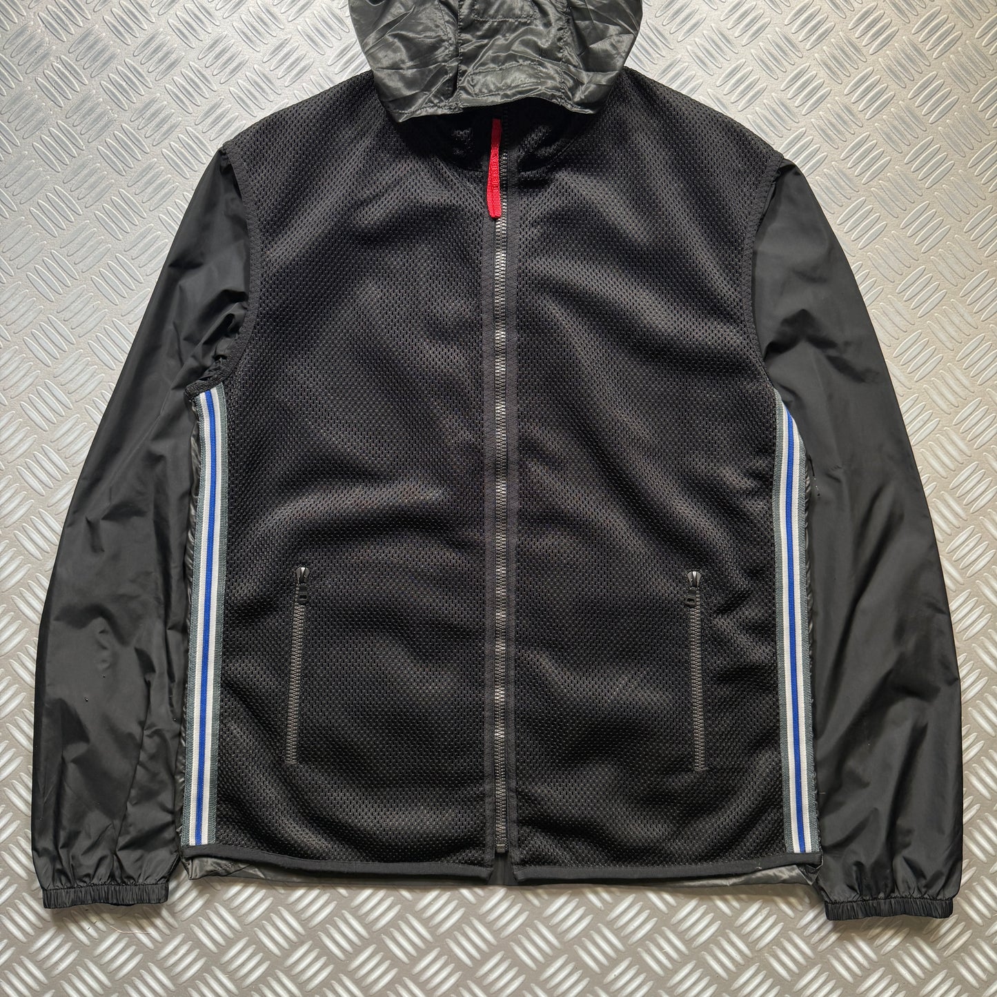 SS00’ Prada Sport Semi-Transparent Back Heavy Duty Mesh Jacket