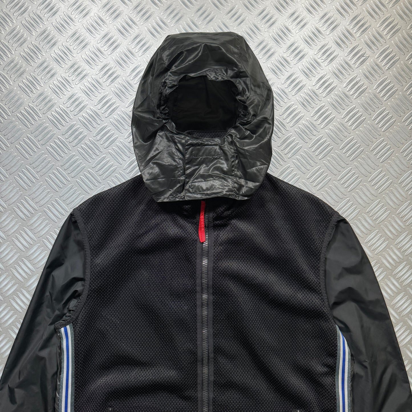 SS00’ Prada Sport Semi-Transparent Back Heavy Duty Mesh Jacket