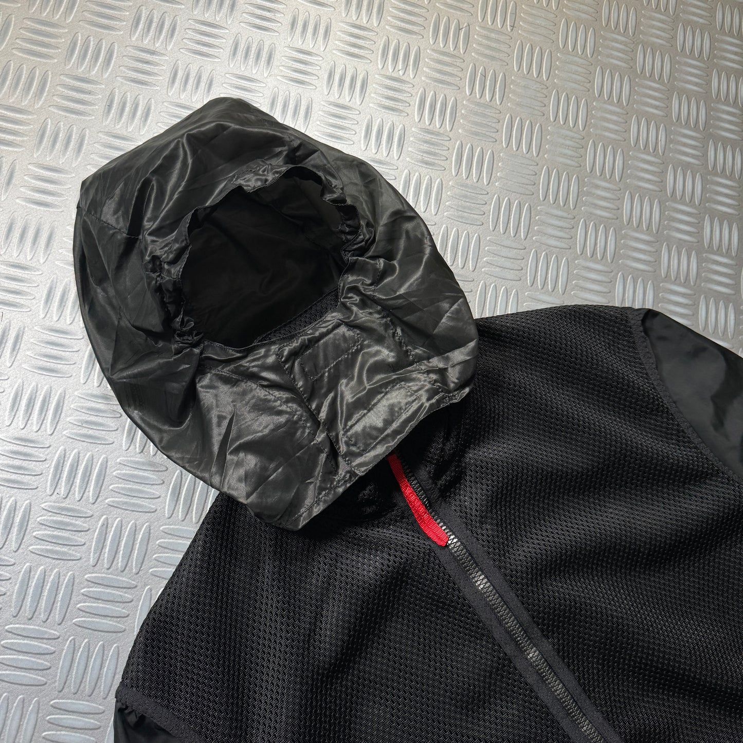 SS00’ Prada Sport Semi-Transparent Back Heavy Duty Mesh Jacket