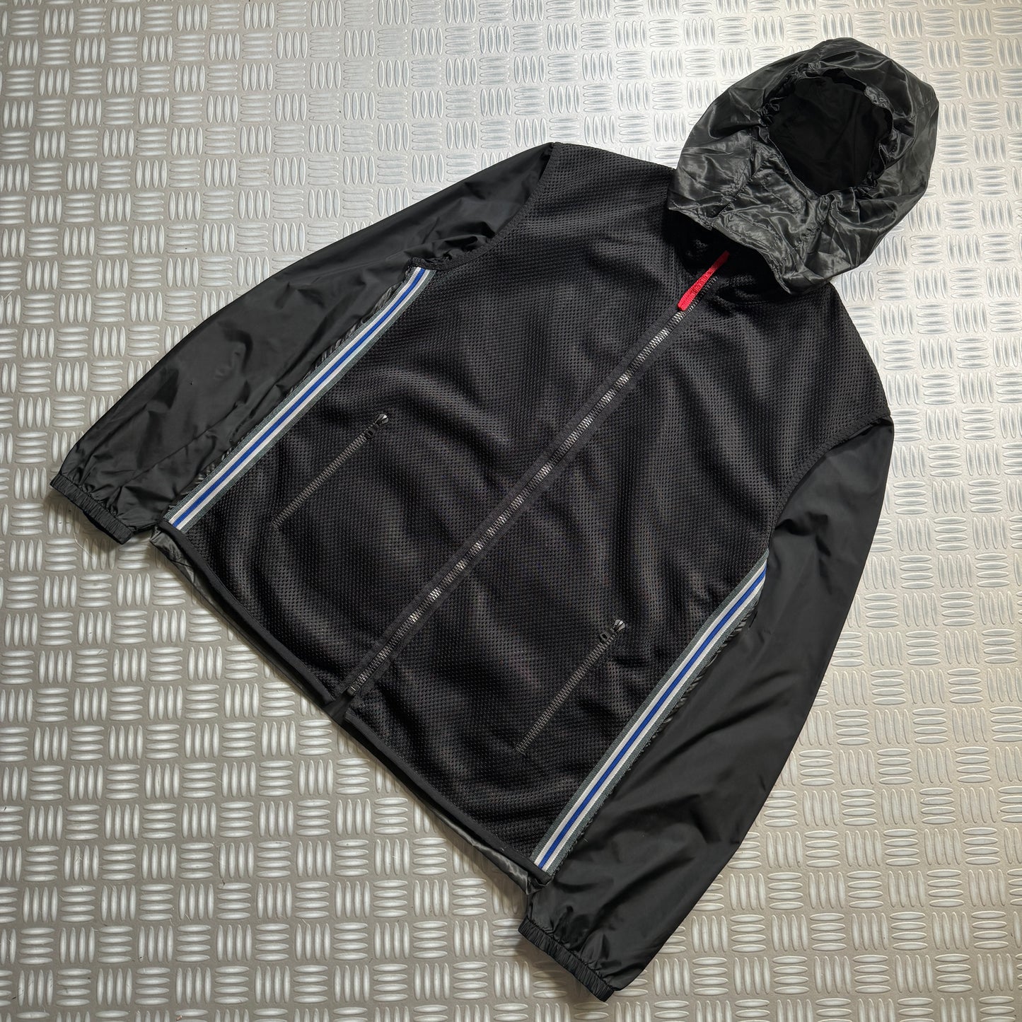 SS00’ Prada Sport Semi-Transparent Back Heavy Duty Mesh Jacket