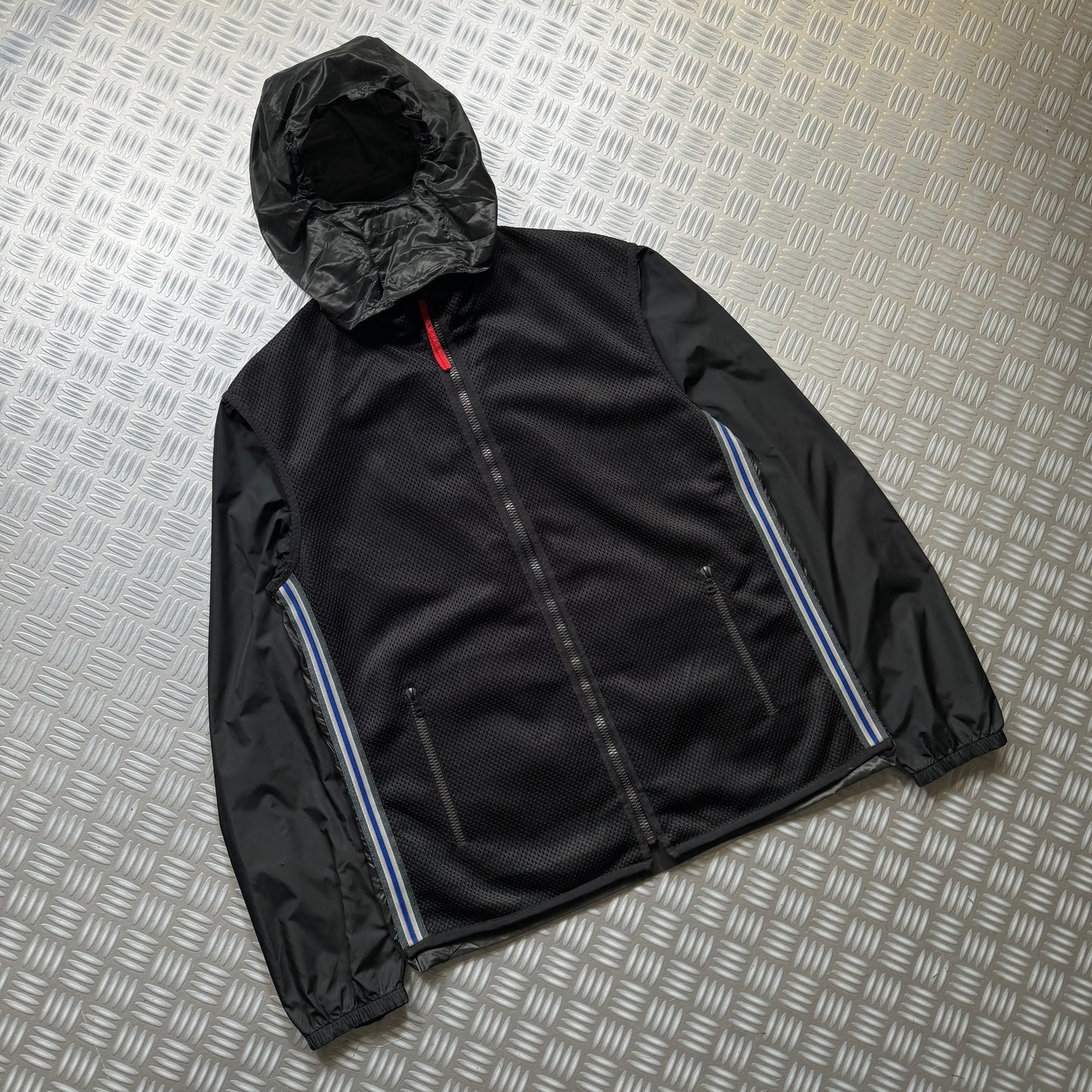 SS00’ Prada Sport Semi-Transparent Back Heavy Duty Mesh Jacket