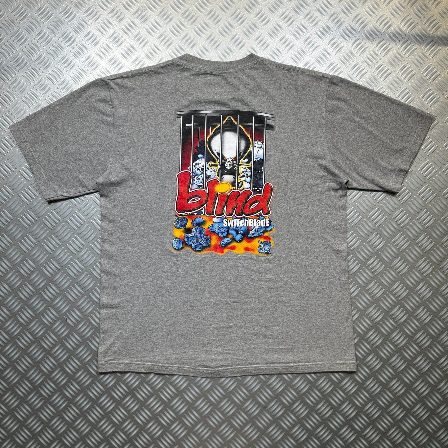 Early 2000's Blind Skateboards Switchblade Tee - Large