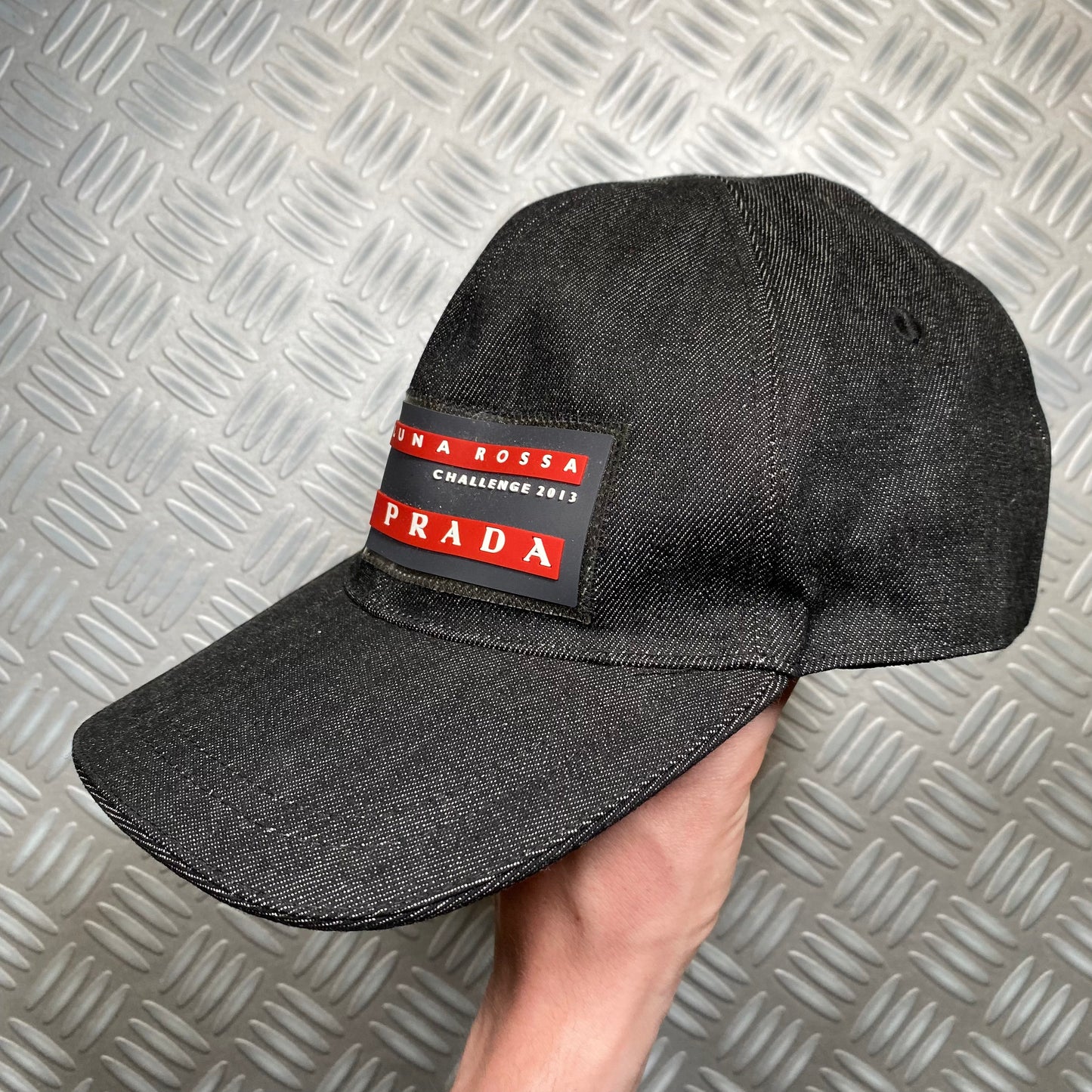 Prada Luna Rossa Denim Cap