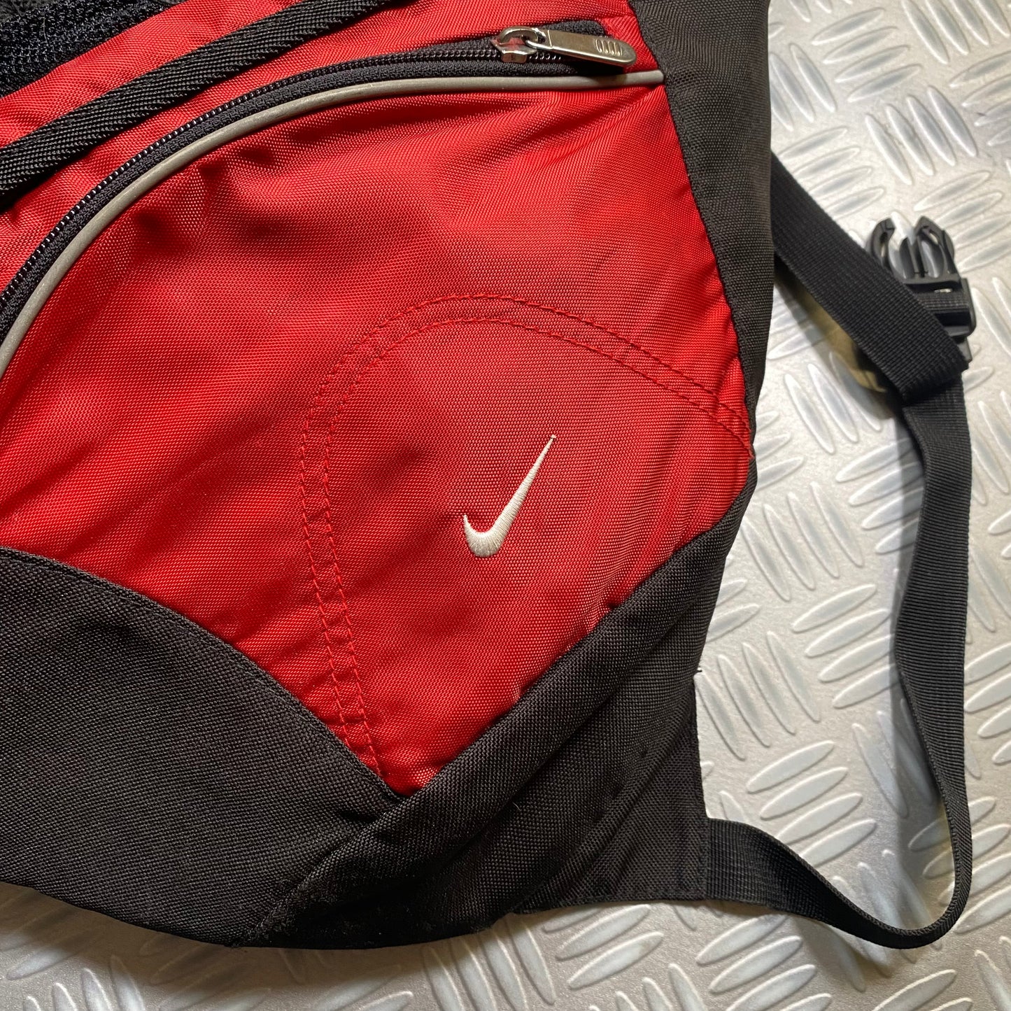 Early 2000's Nike Red Tri-Harness Sling Bag
