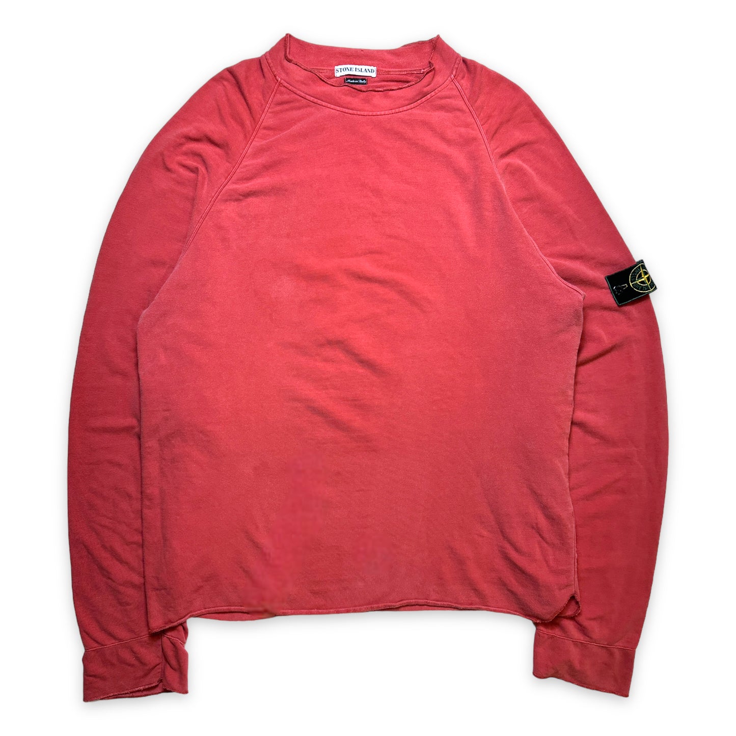 SS96' Stone Island Coral Red Lightweight Crewneck - Extra Extra Large
