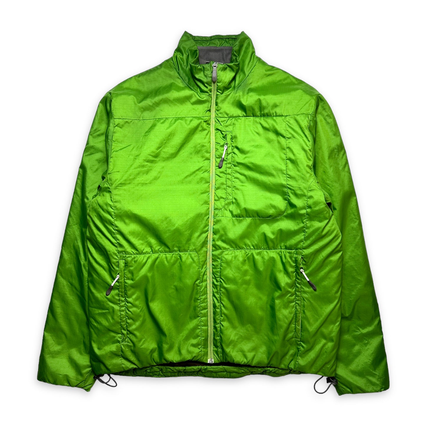 Veste rembourrée Salomon Bright Green du début des années 2000 - Moyenne / Grande