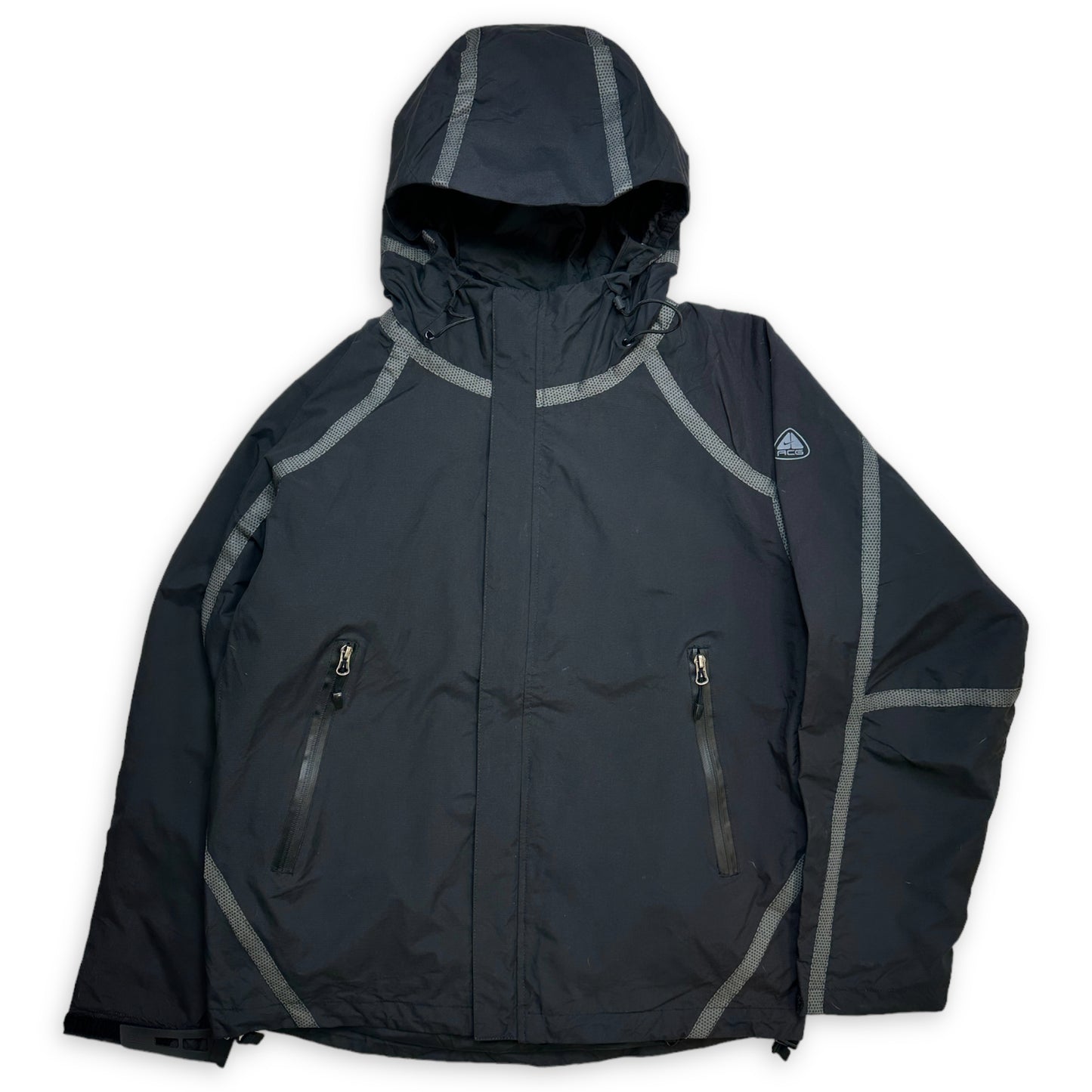 Nike ACG Jet Black Outer Taped Waterproof Jacket - Medium / Large