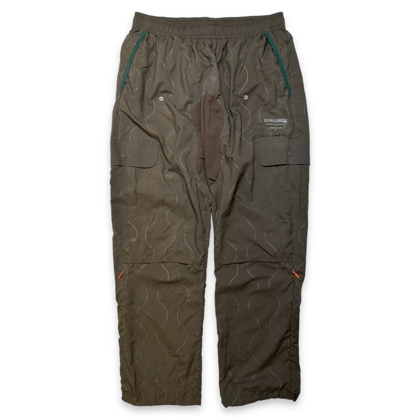 Pantalon de survêtement technique Nike x Undercover 'Gyakusou' marron - Taille 28-32"