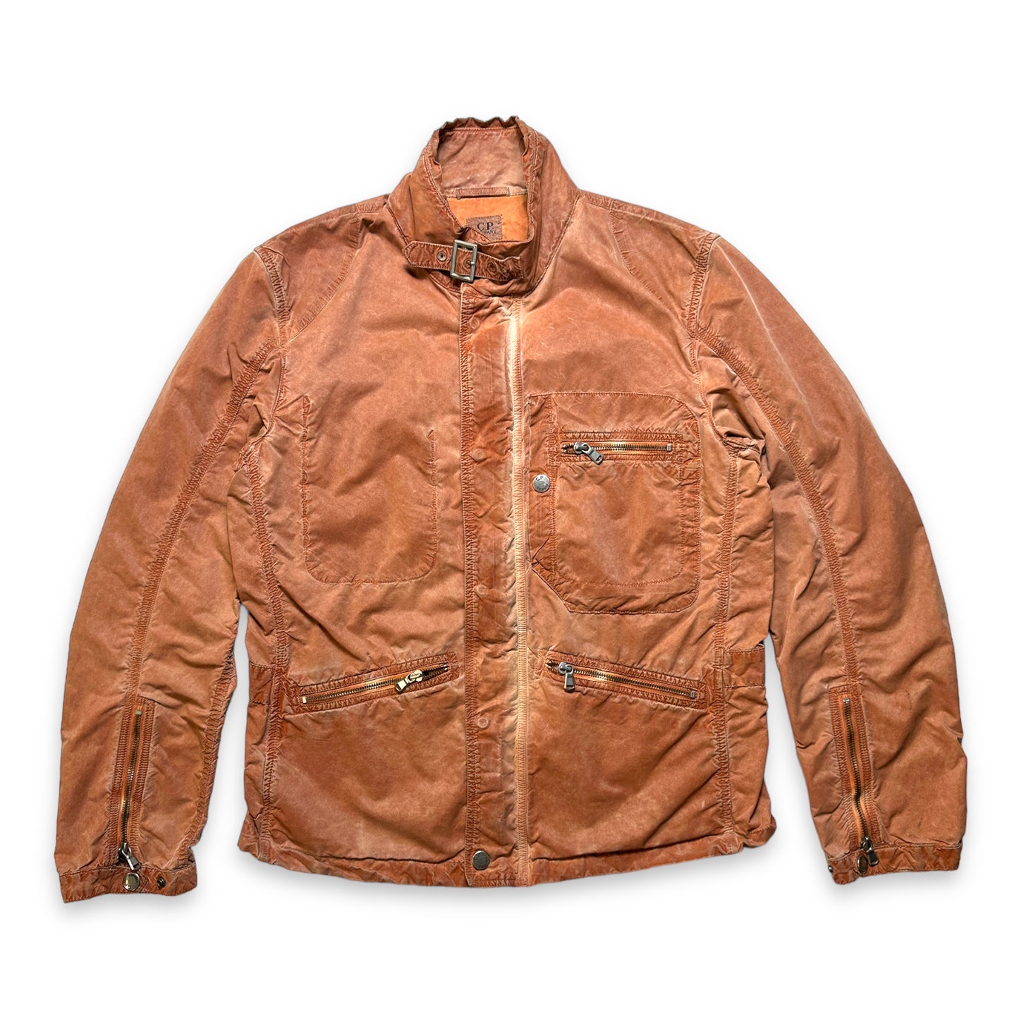 CP Company Rustic Biker Style Jacket - Medium