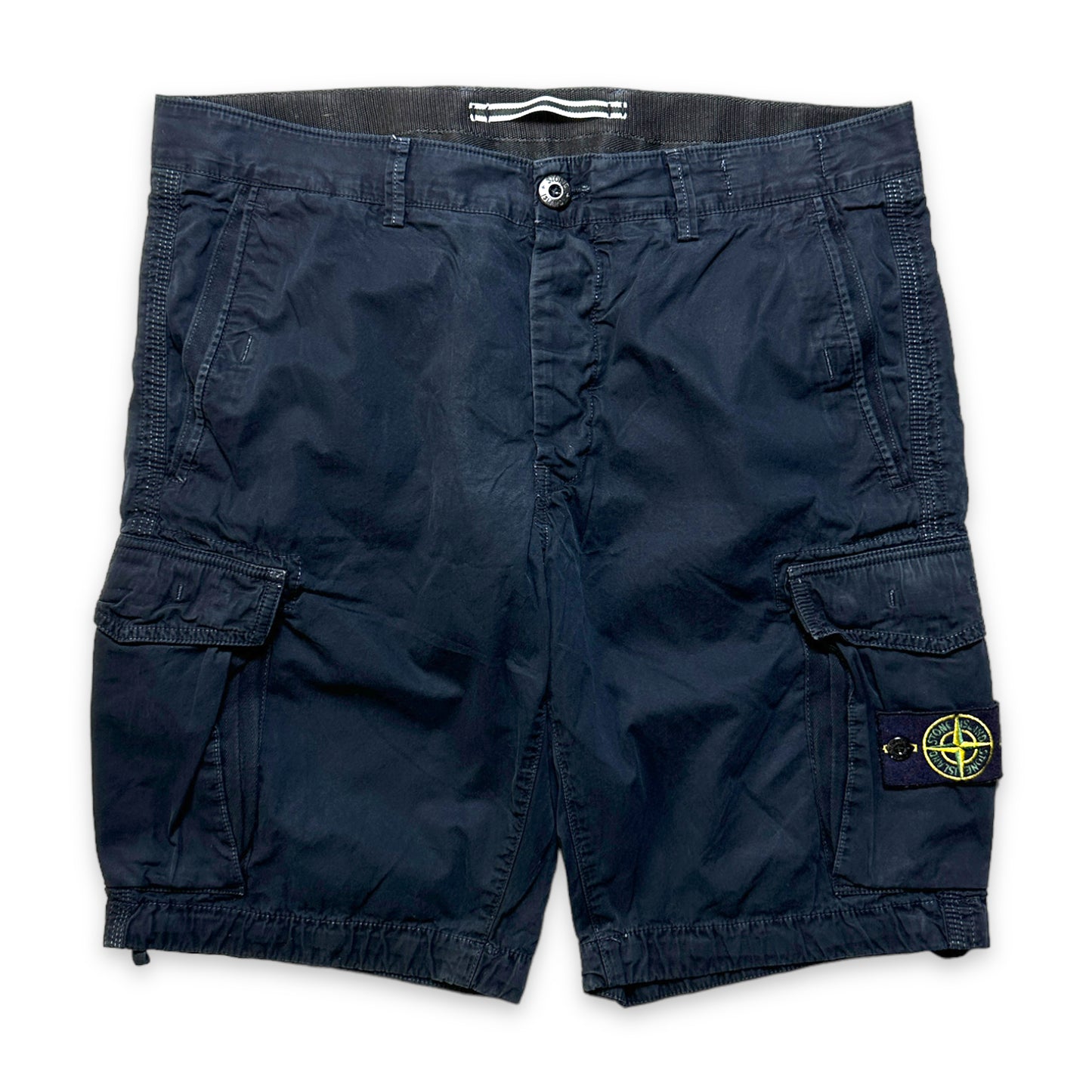 Stone Island Midnight Navy Cargo Shorts - 34" Waist