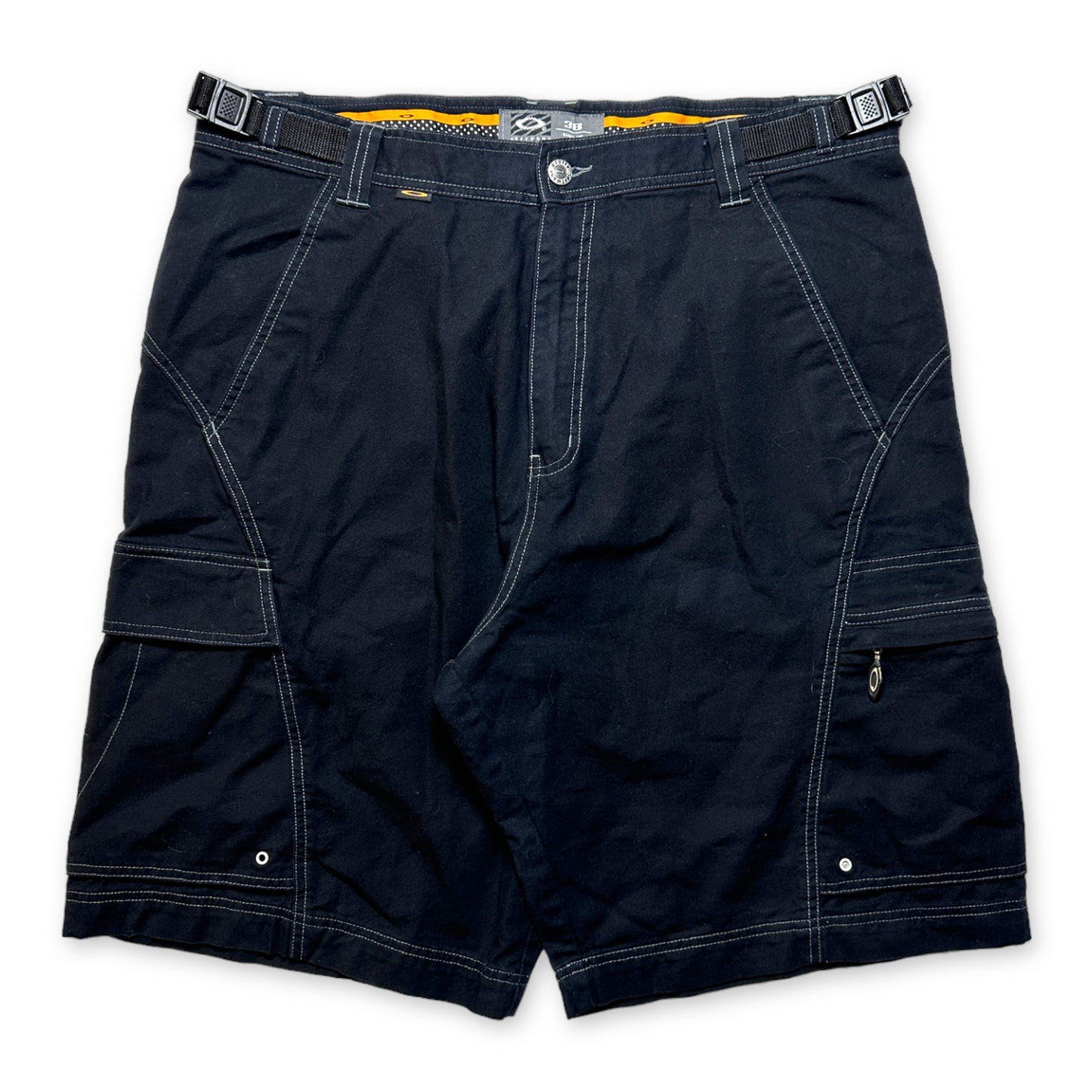 Oakley Jet Black Heavy Cotton Cargo Shorts - 30" & 38" Waist
