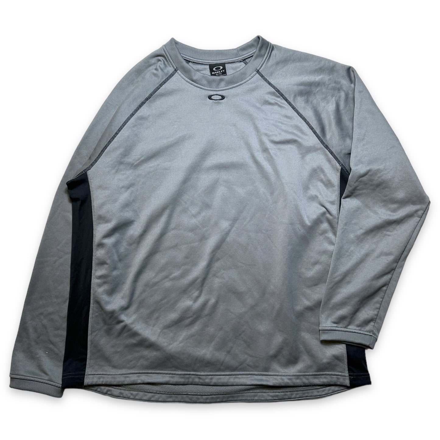 Oakley Grey/Black Panelled Crewneck - Extra Large / Extra Extra Large